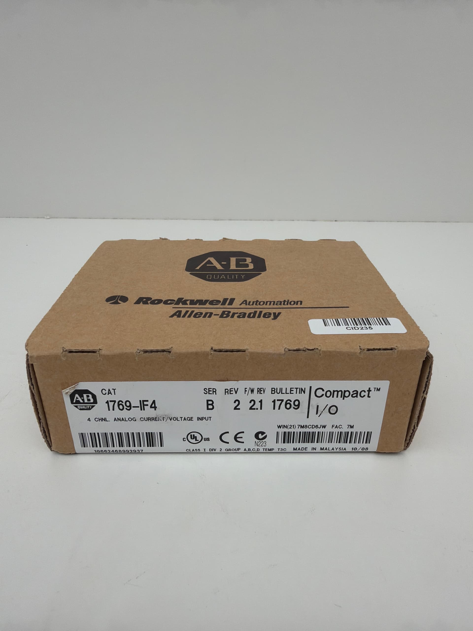 Allen-Bradley 1769-IF4 Analog Current/Voltage Input Module 4 Channel Ser B FW2.1