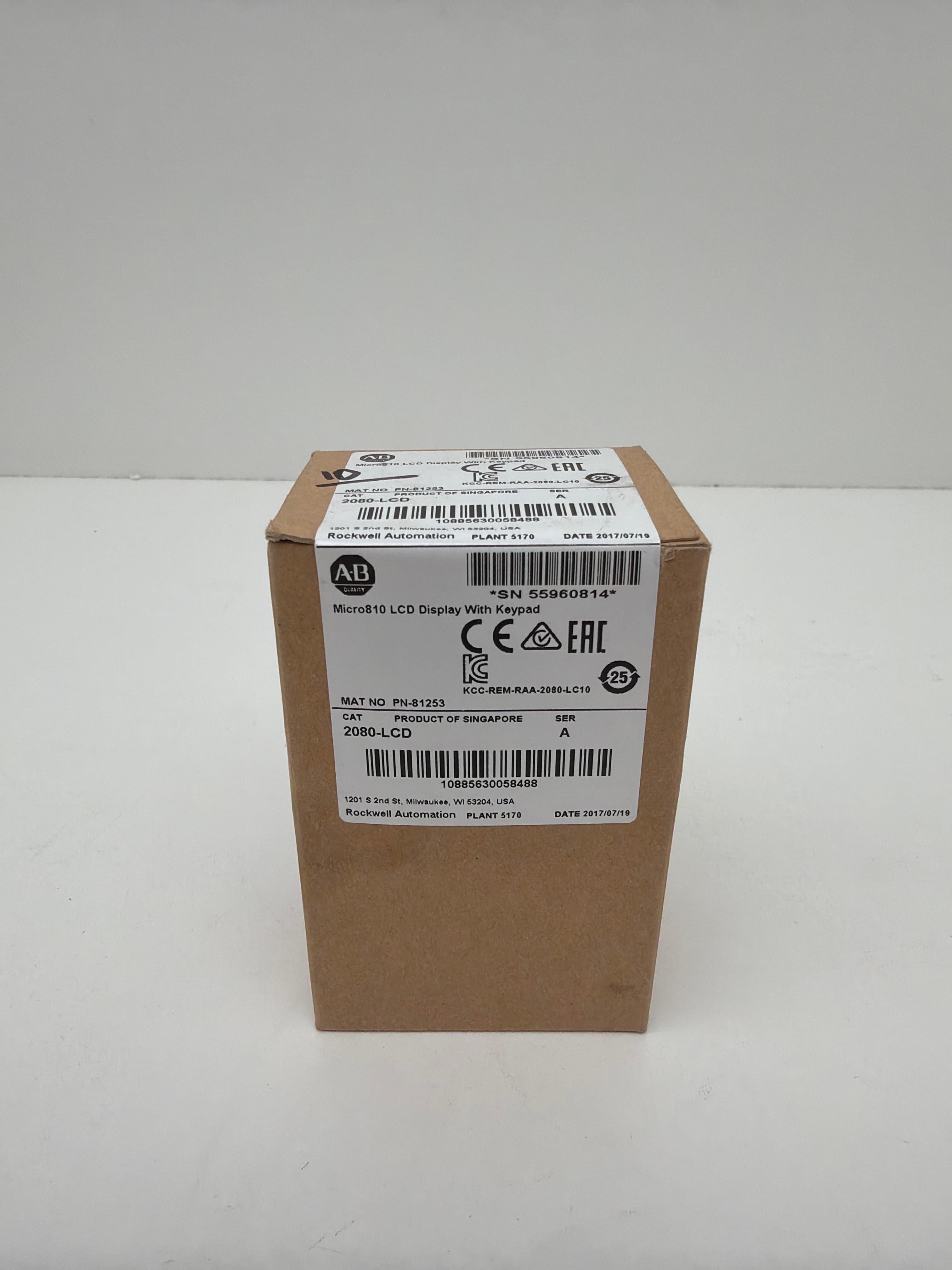 Allen-Bradley 2080-LCD Micro 810 LCD Display With Keypad Ser A