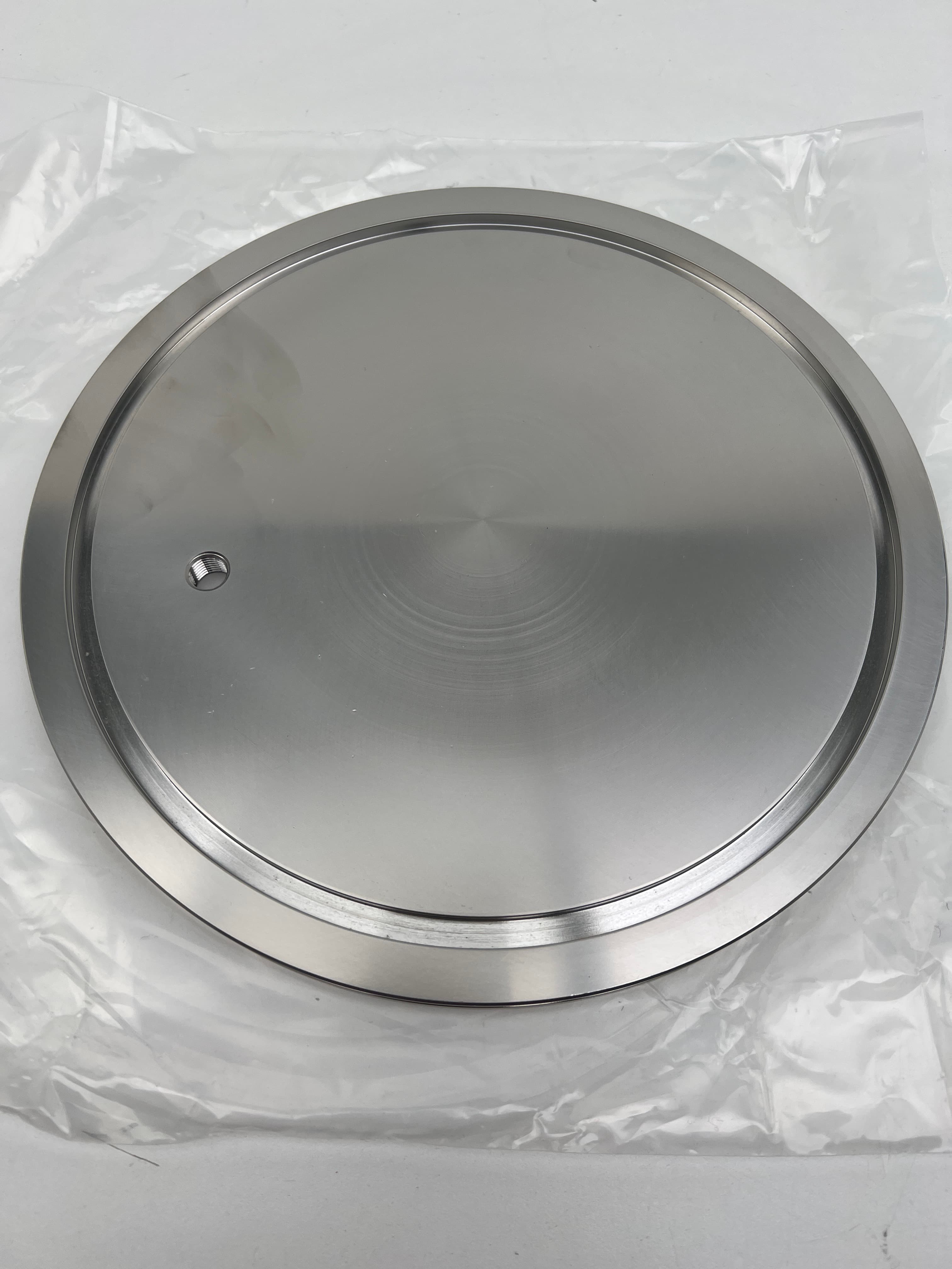 HV Vacuum ISO250-K 11.42" OD Blank with 1/4" NPT Connection, 304SS