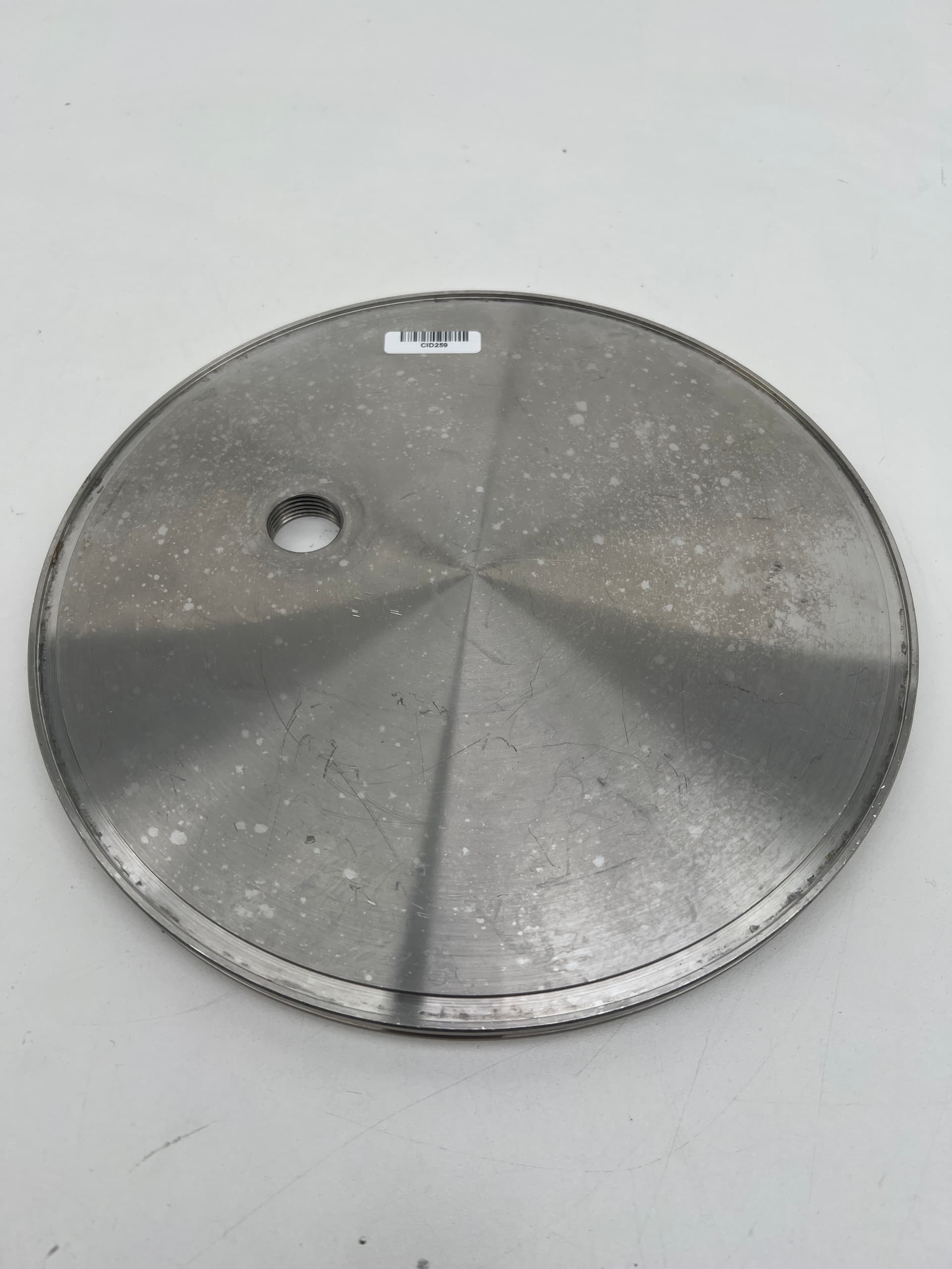 HV Vacuum ISO250-K 11.42" OD Blank with 1/2" NPT Connection, 304SS