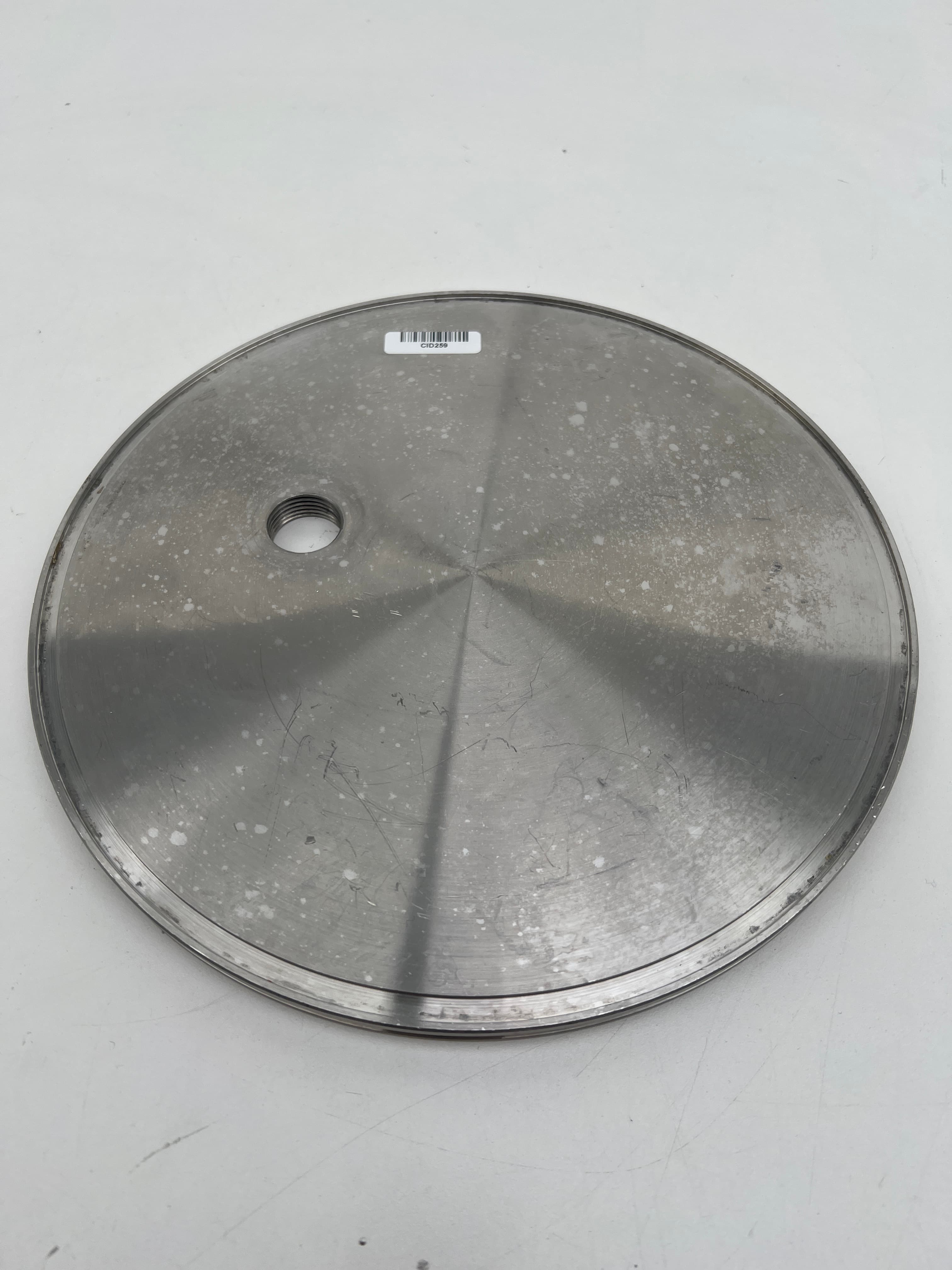 HV Vacuum ISO250-K 11.42" OD Blank with 1/2" NPT Connection, 304SS