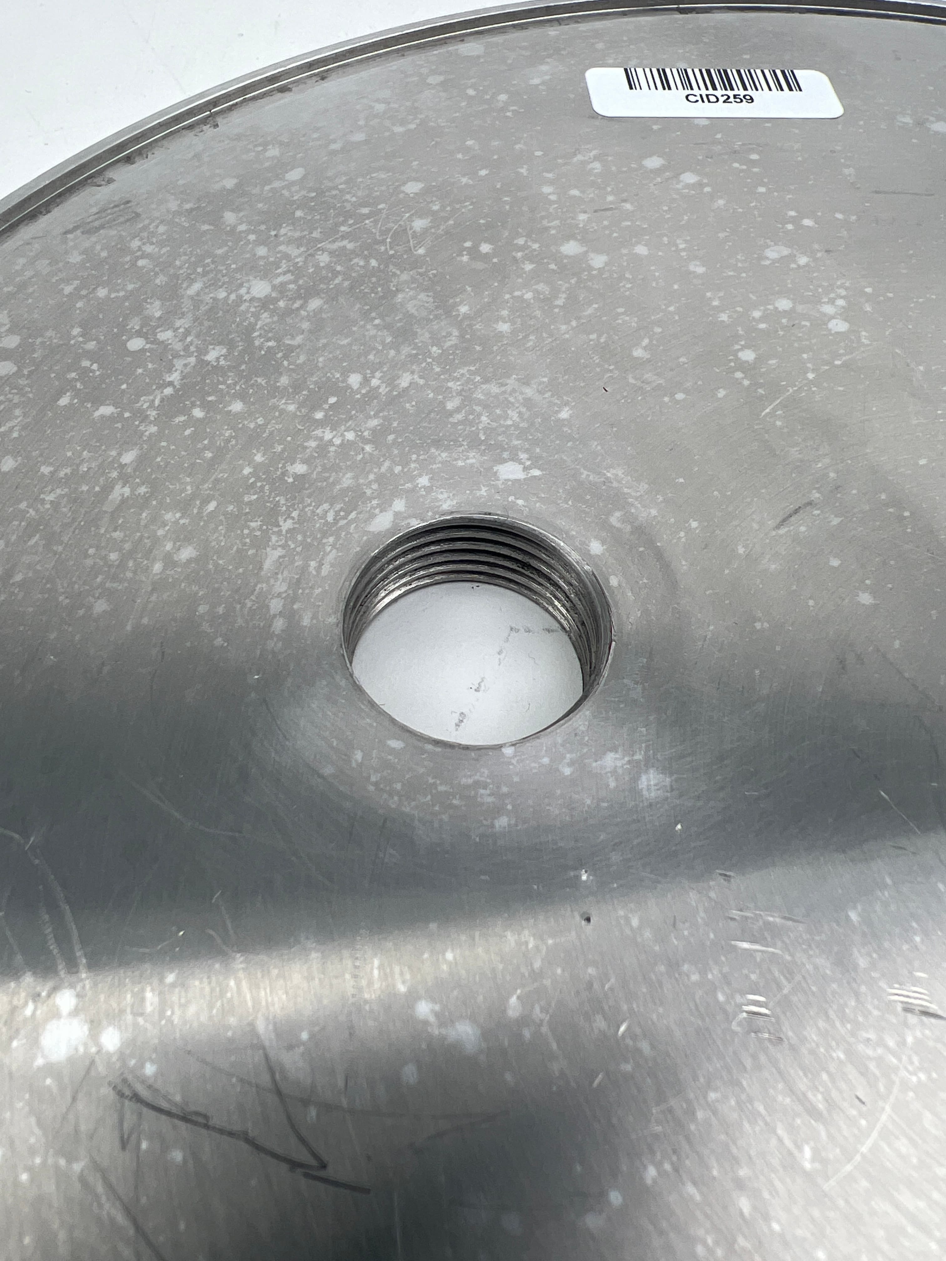 HV Vacuum ISO250-K 11.42" OD Blank with 1/2" NPT Connection, 304SS