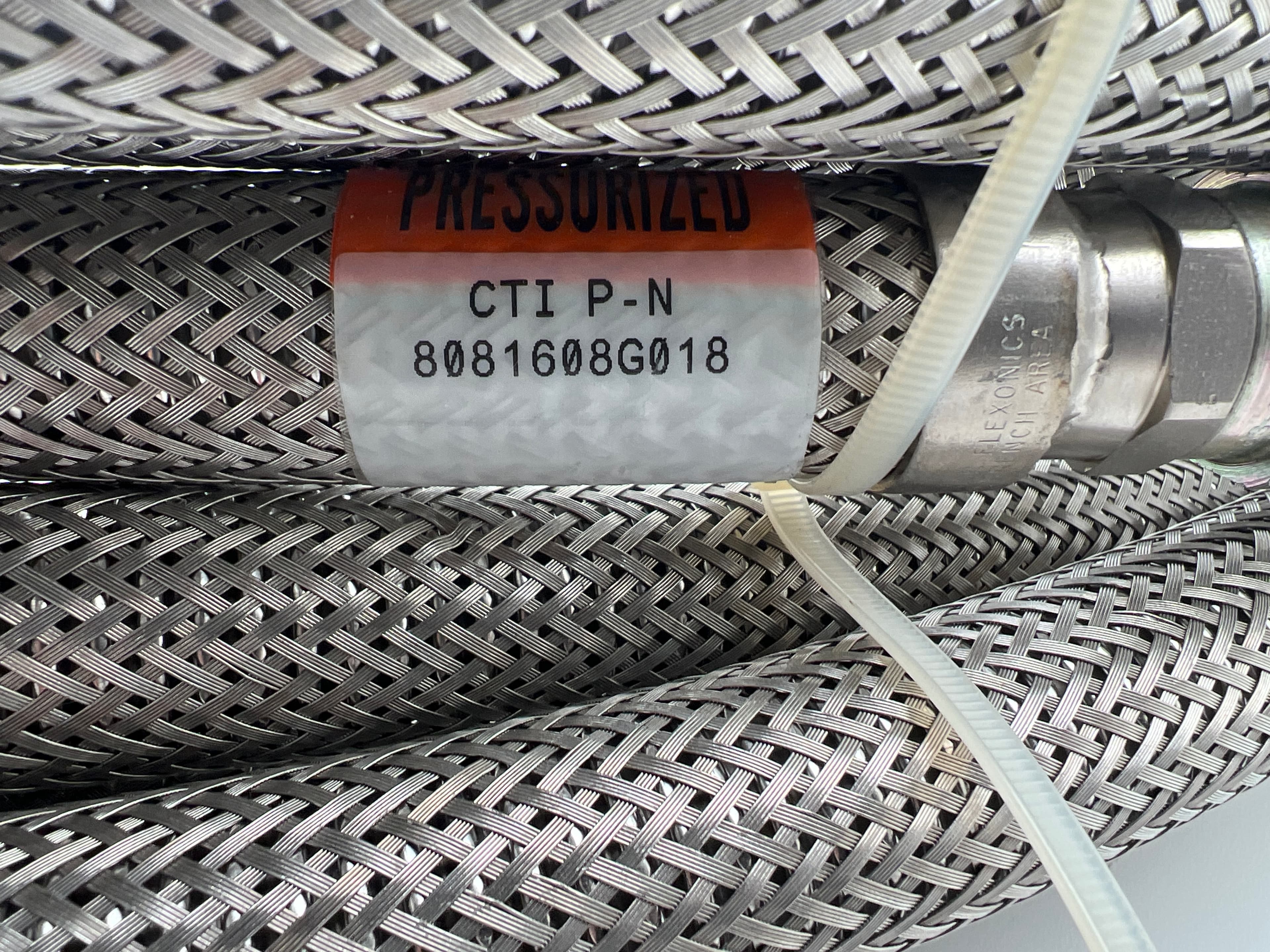CTI Cryogenic Edwards 8081608G18, AMAT 3400-01109 3/4" Helium Lines, Pair, 18' L
