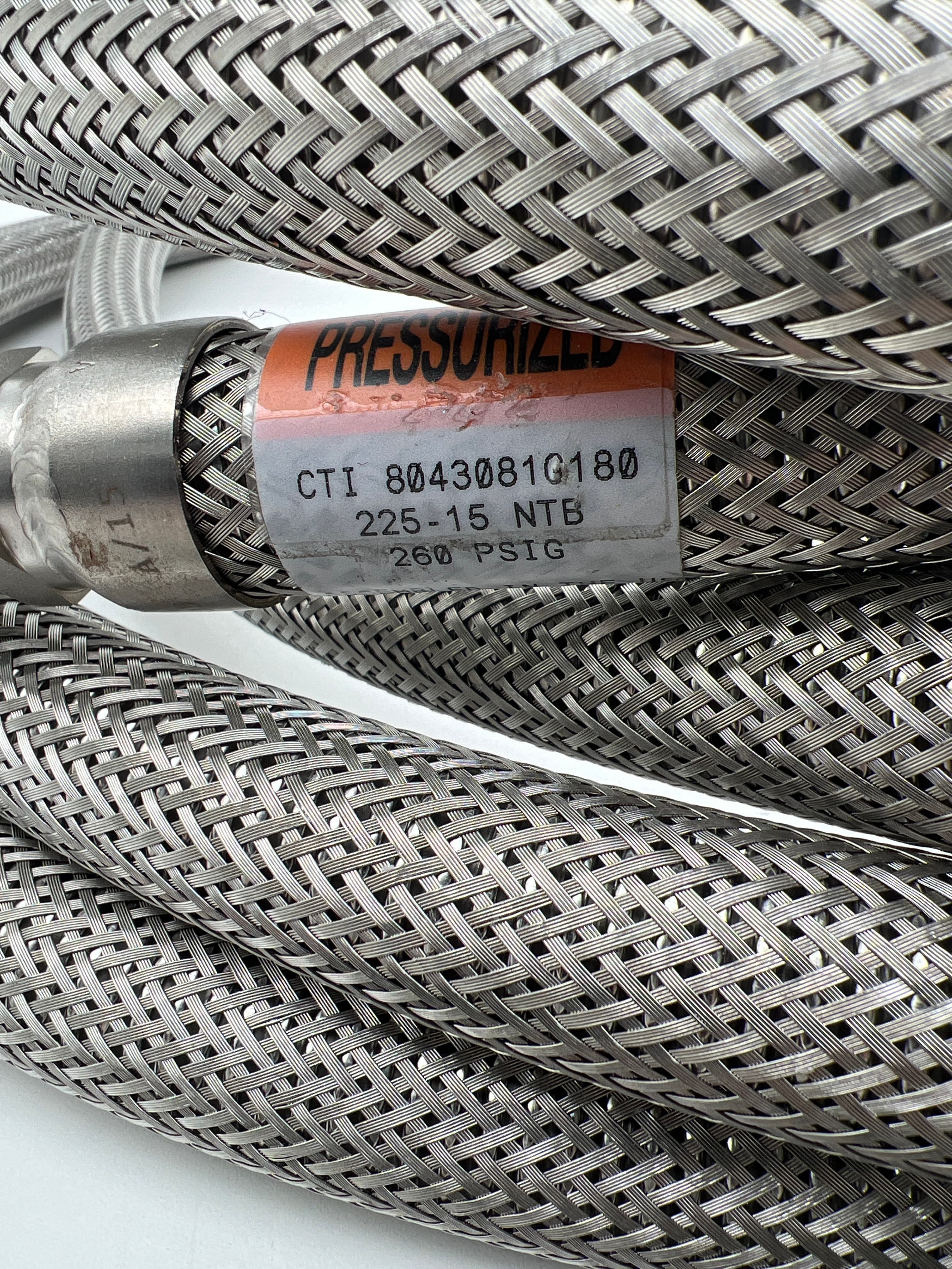CTI Cryogenic Edwards 8043081G180 3/4" Helium Lines, Pair, 15' Long