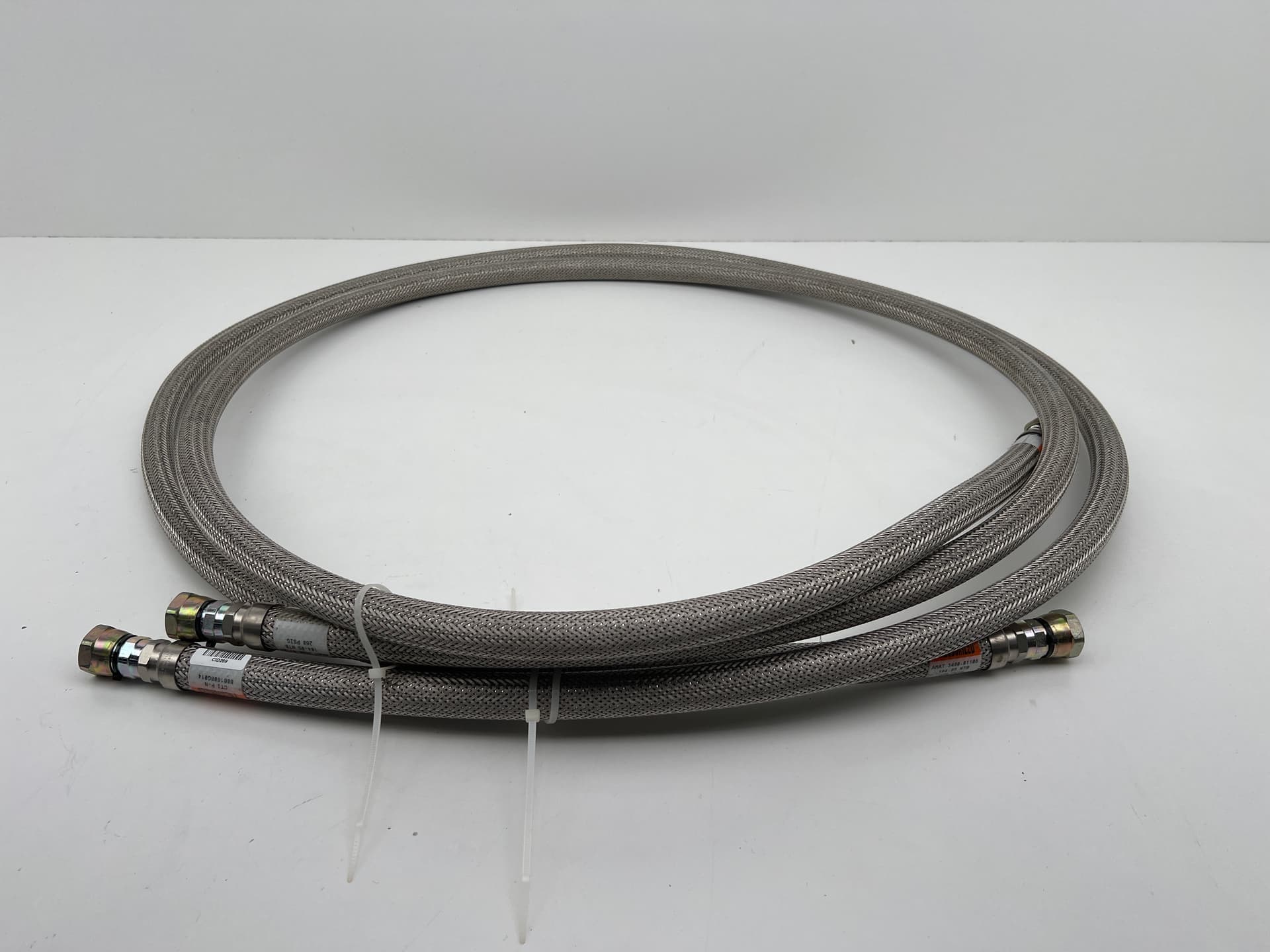 CTI Cryogenics Edwards 8081608G014, AMAT 3400-01108 3/4" Helium Line, Pair 11' L
