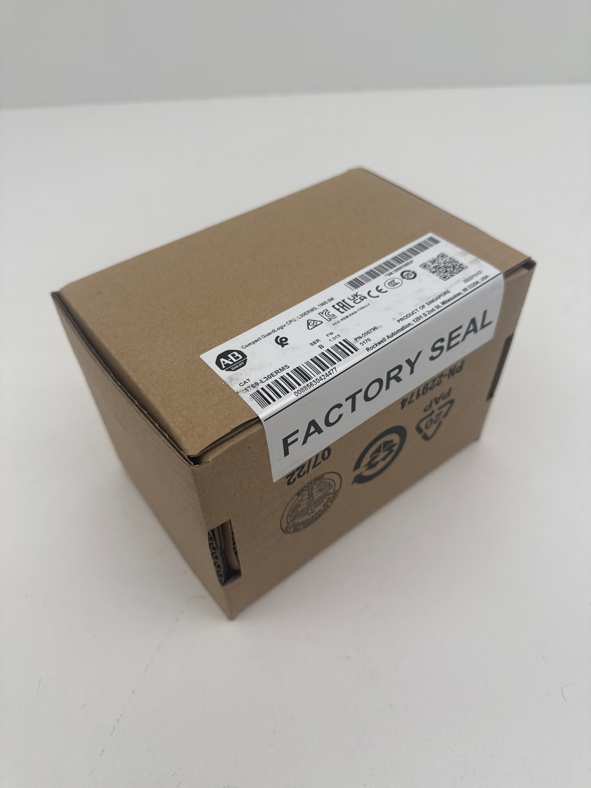 Allen-Bradley 1769-L30ERMS Compact GuardLogix CPU Ser B FW 1.015