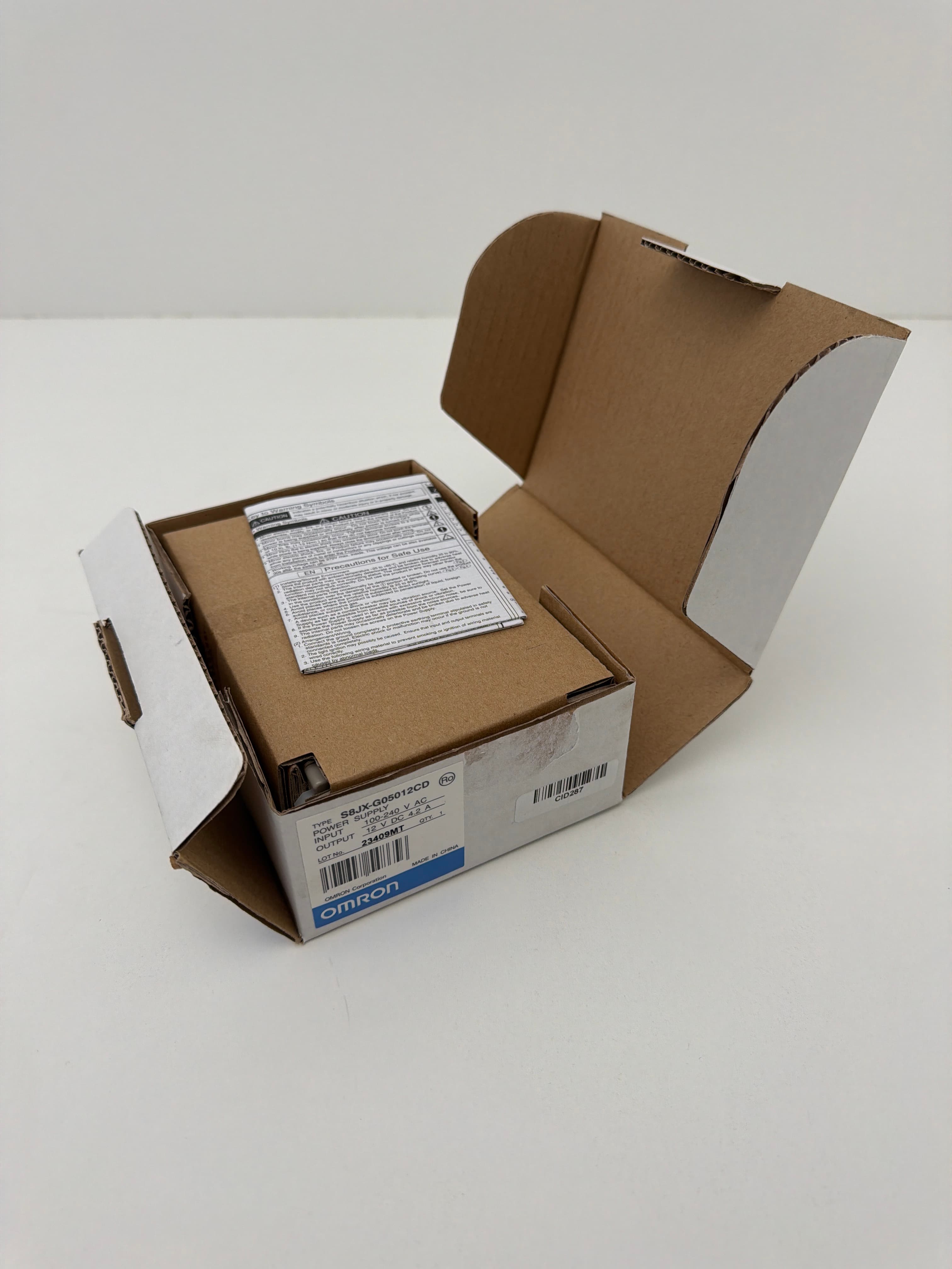 Omron S8JX-G05012CD Power Supply In: 100-240VAC Out: 12VDC 4.2A
