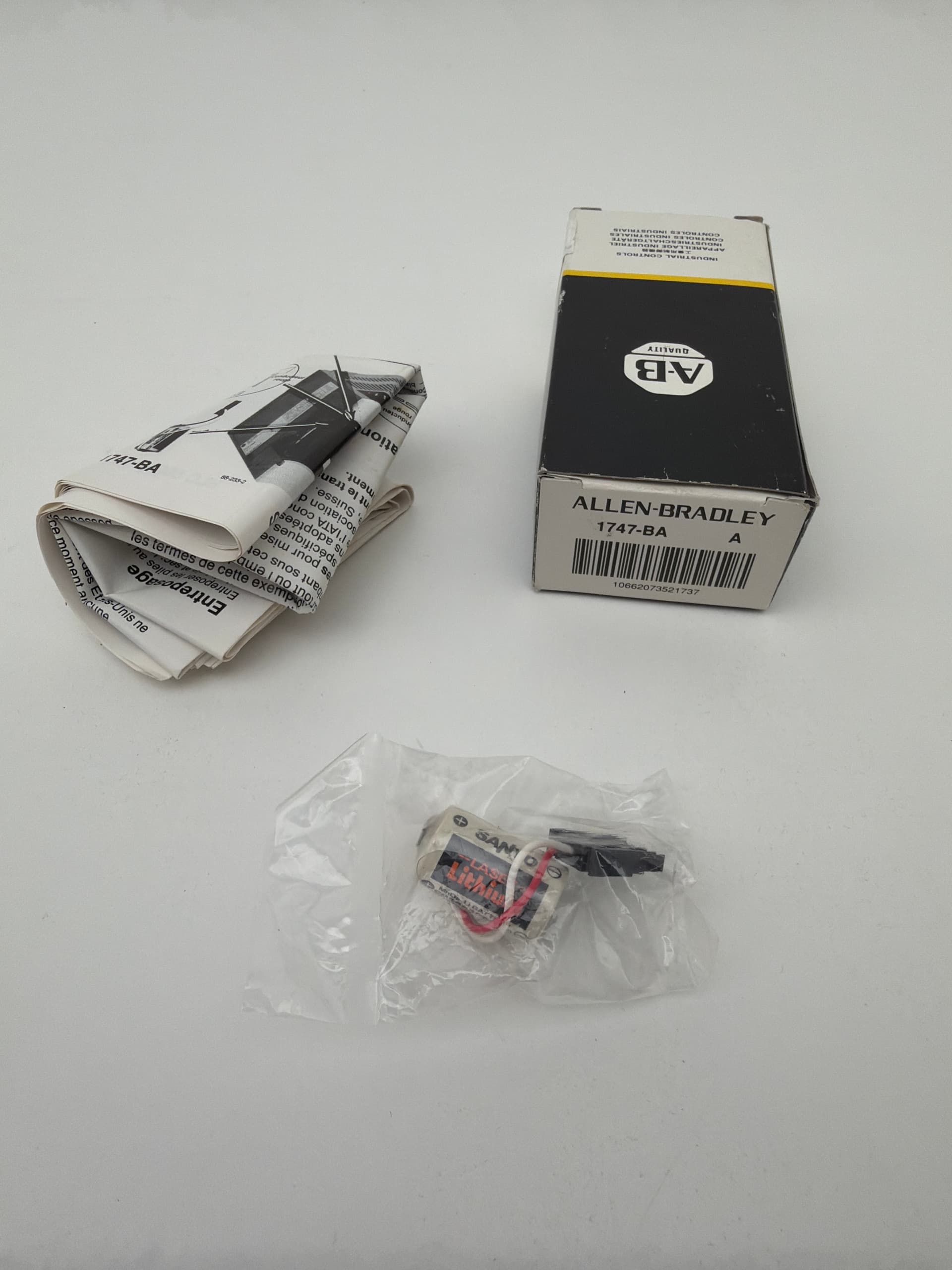Allen-Bradley 1747-BA SLC 500 Lithium Battery Assembly Ser A