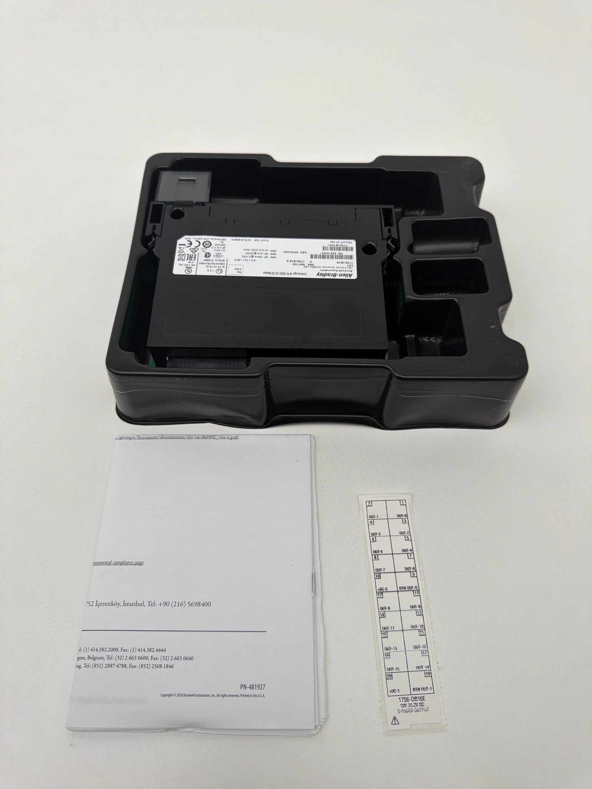 Allen-Bradley 1756-IB16 ControlLogix Digital Input Module, 16pt, 12/24VDC, Ser A