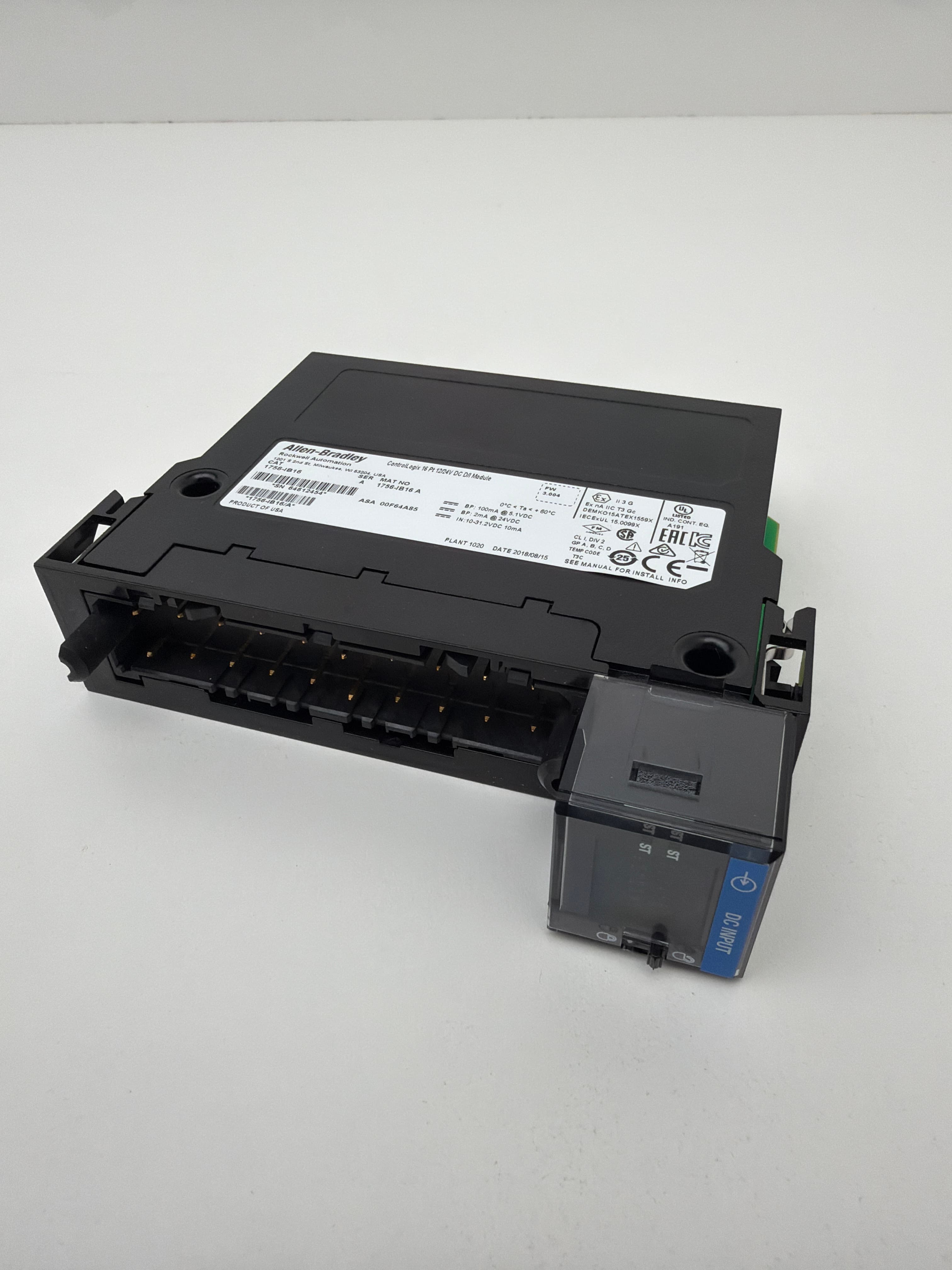Allen-Bradley 1756-IB16 ControlLogix Digital Input Module, 16pt, 12/24VDC, Ser A