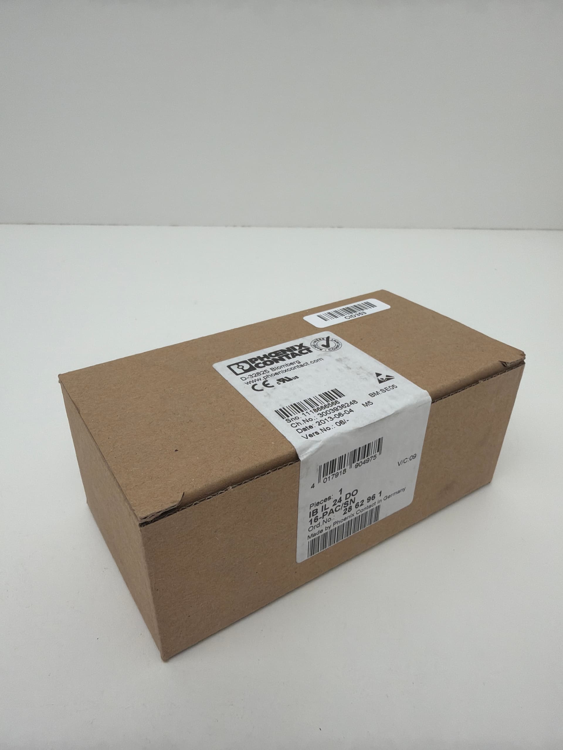 Phoenix Contact IB IL 24 DO 16-PAC/SN 2862961 Inline Digital Output Module 24V