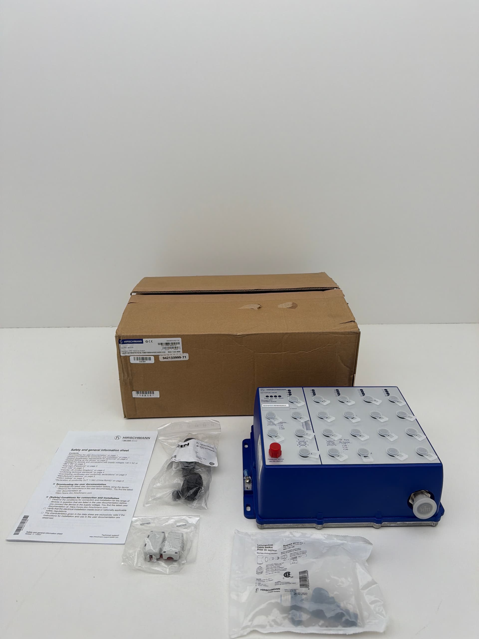 Hirschmann OS30-001604T6T6T5-TM9Y999HHSE2A09.0.02 Managed IP67 Ethernet Switch