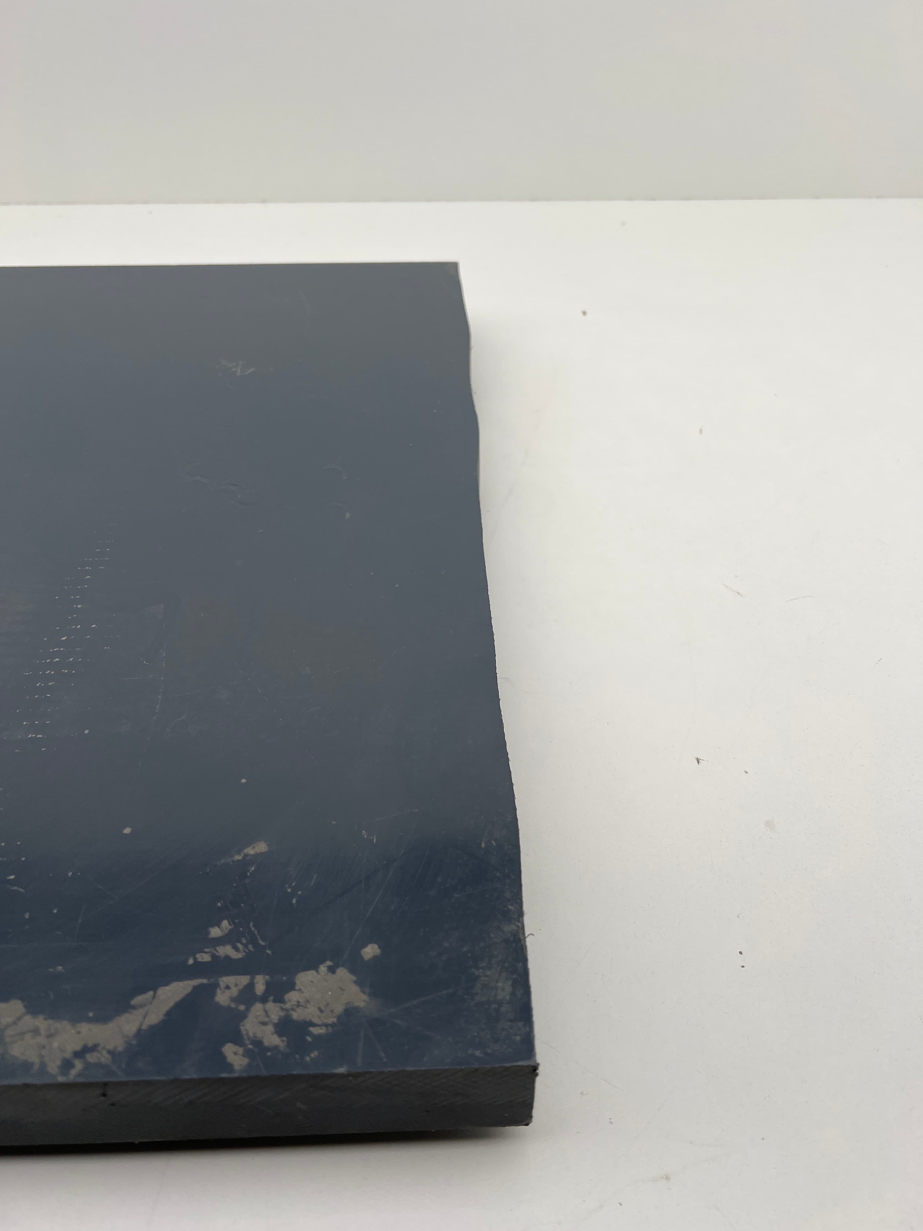 PVC 24" x 33" x 1.5" Gray Plastic Sheet