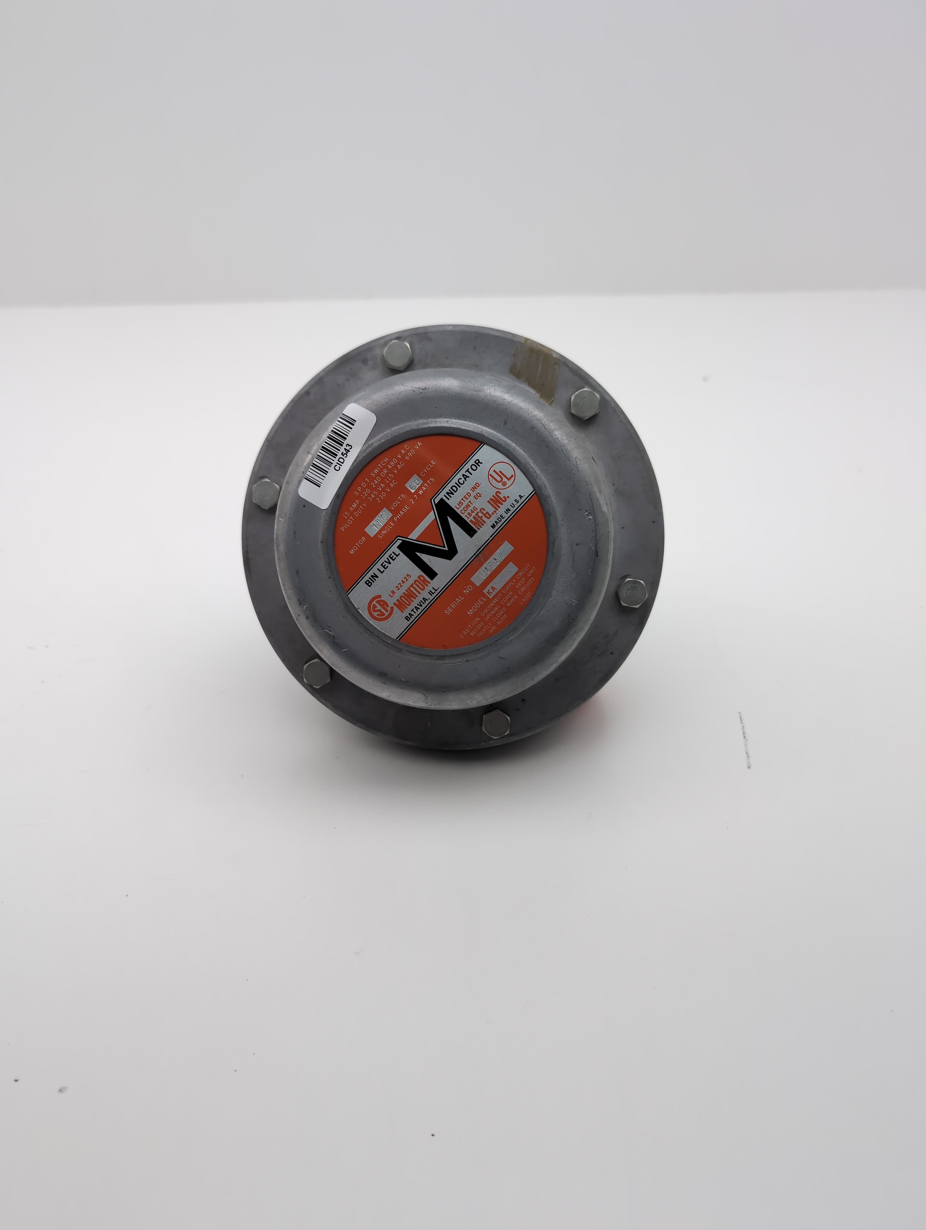 Monitor Mfg. KA Bin Level Indicator