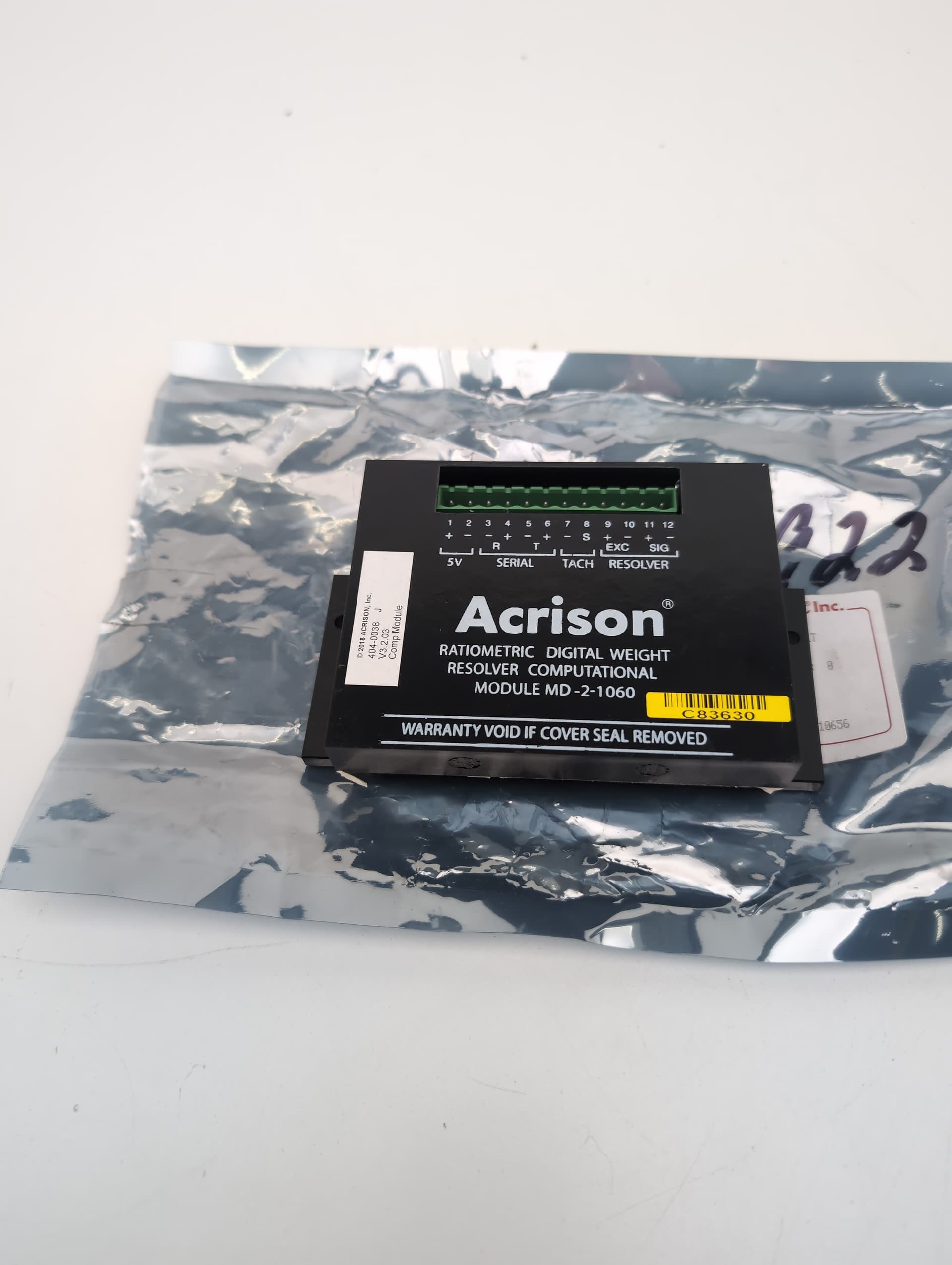 Acrison 115-1431A CM Resolver V3 Mod MD-2-1060 BKT