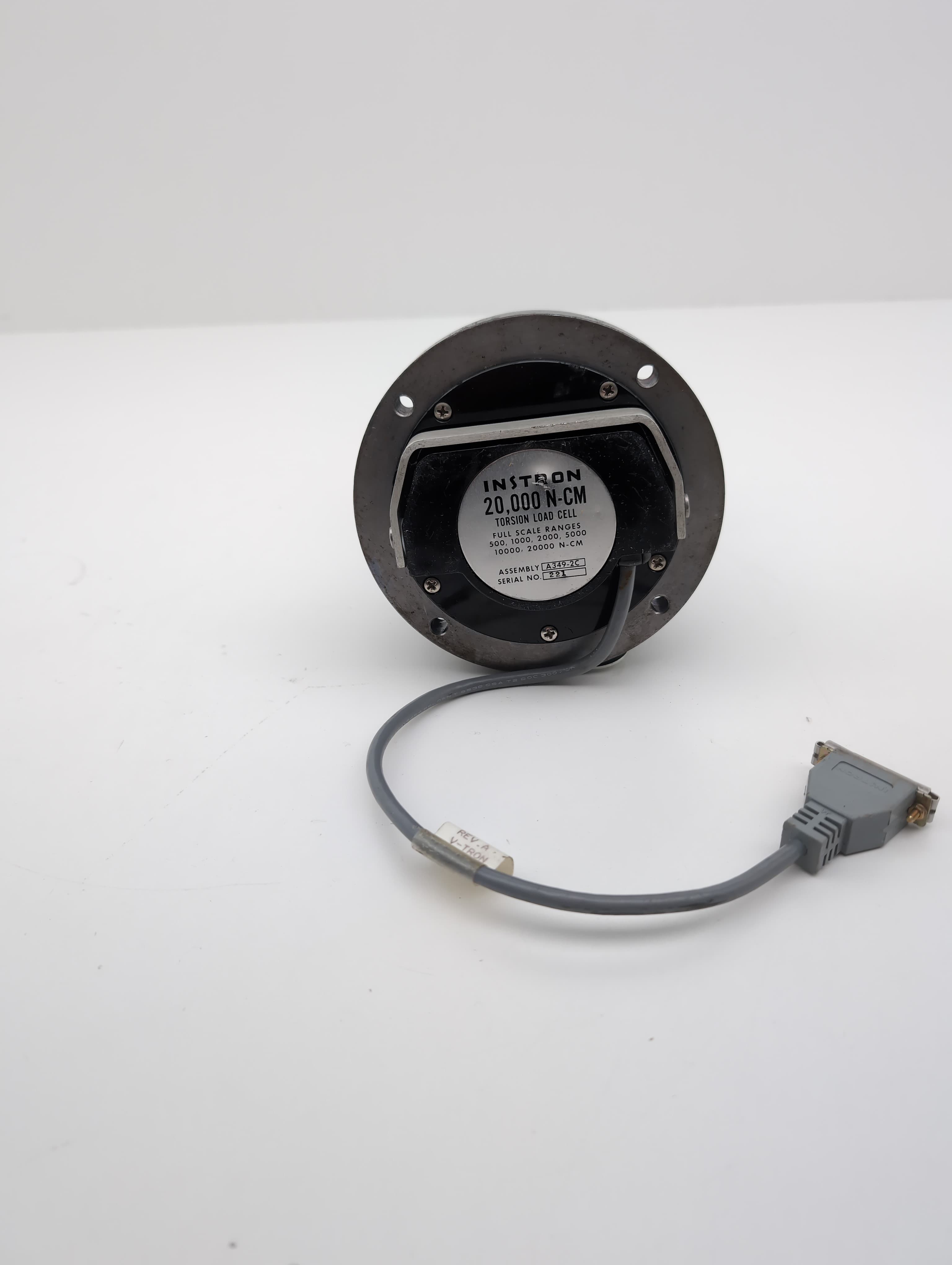 Instron A349-2C Torsion Load Cell 20,000 N-CM, w/ 1/2"Jacobs Chuck