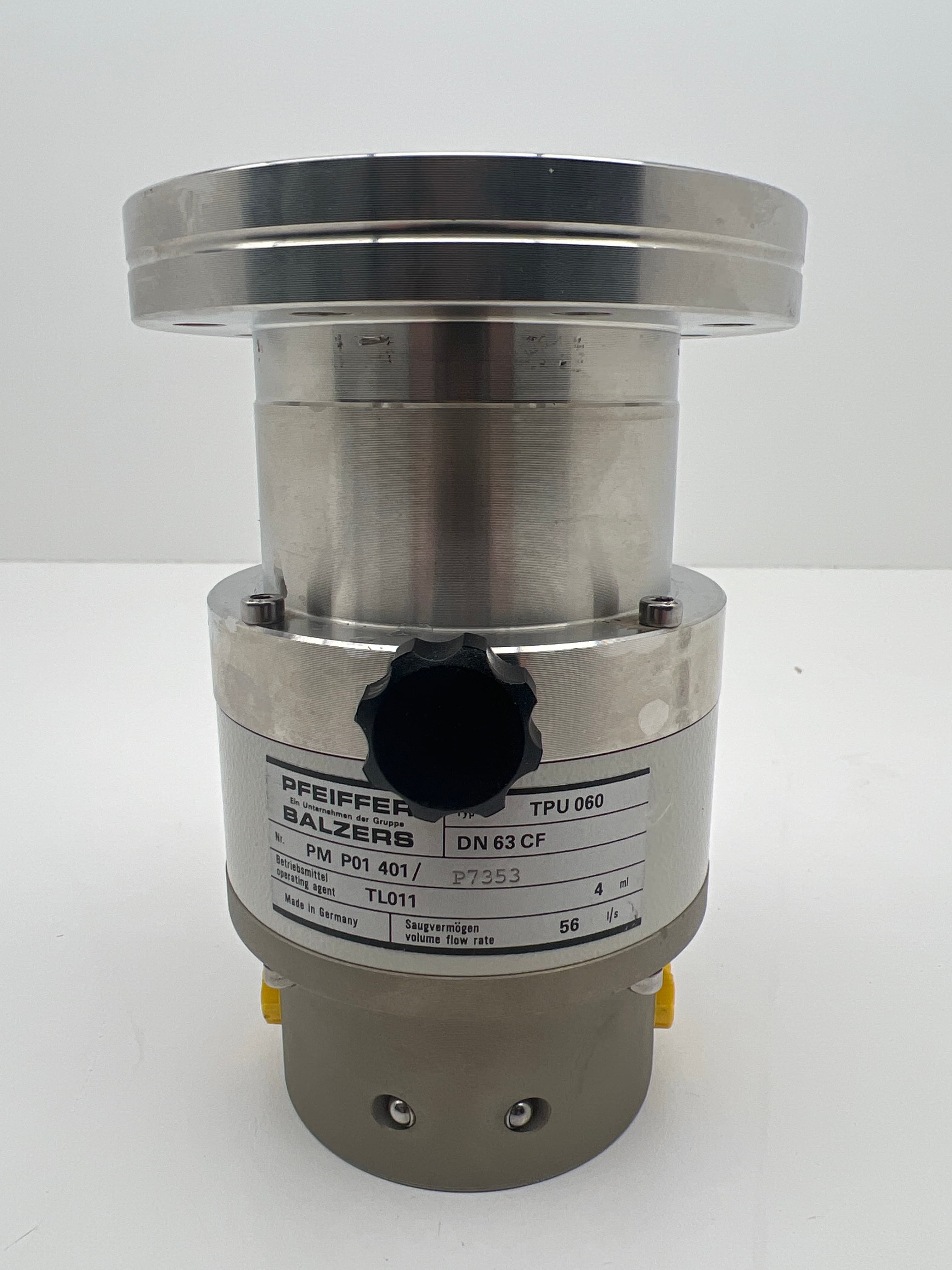 Balzers Pfeiffer TPU 060 Turbomolecular Vacuum Pump - Needs Bearing Replacement