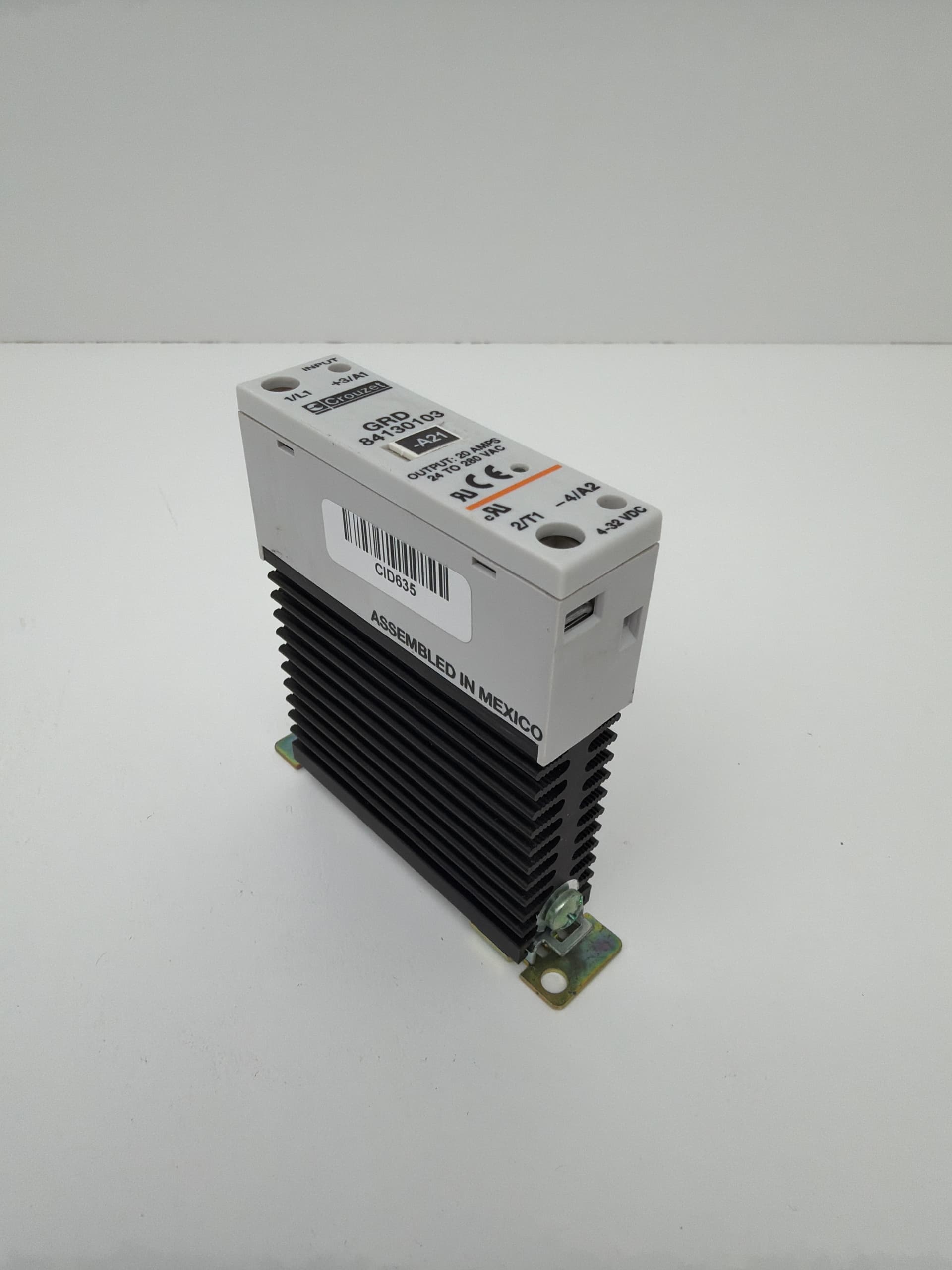 Crouzet GRD 84130103 Solid State Relay 20A 24-280VAC 4-32VDC