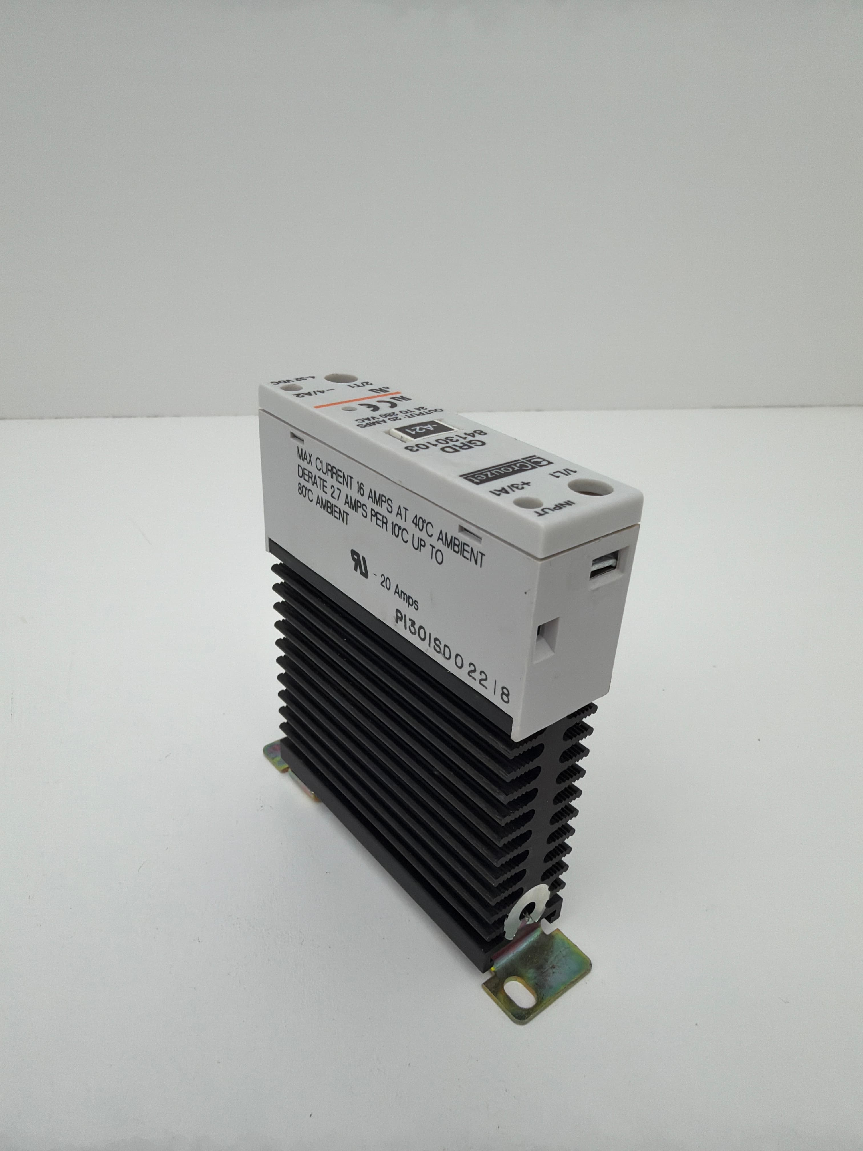 Crouzet GRD 84130103 Solid State Relay 20A 24-280VAC 4-32VDC
