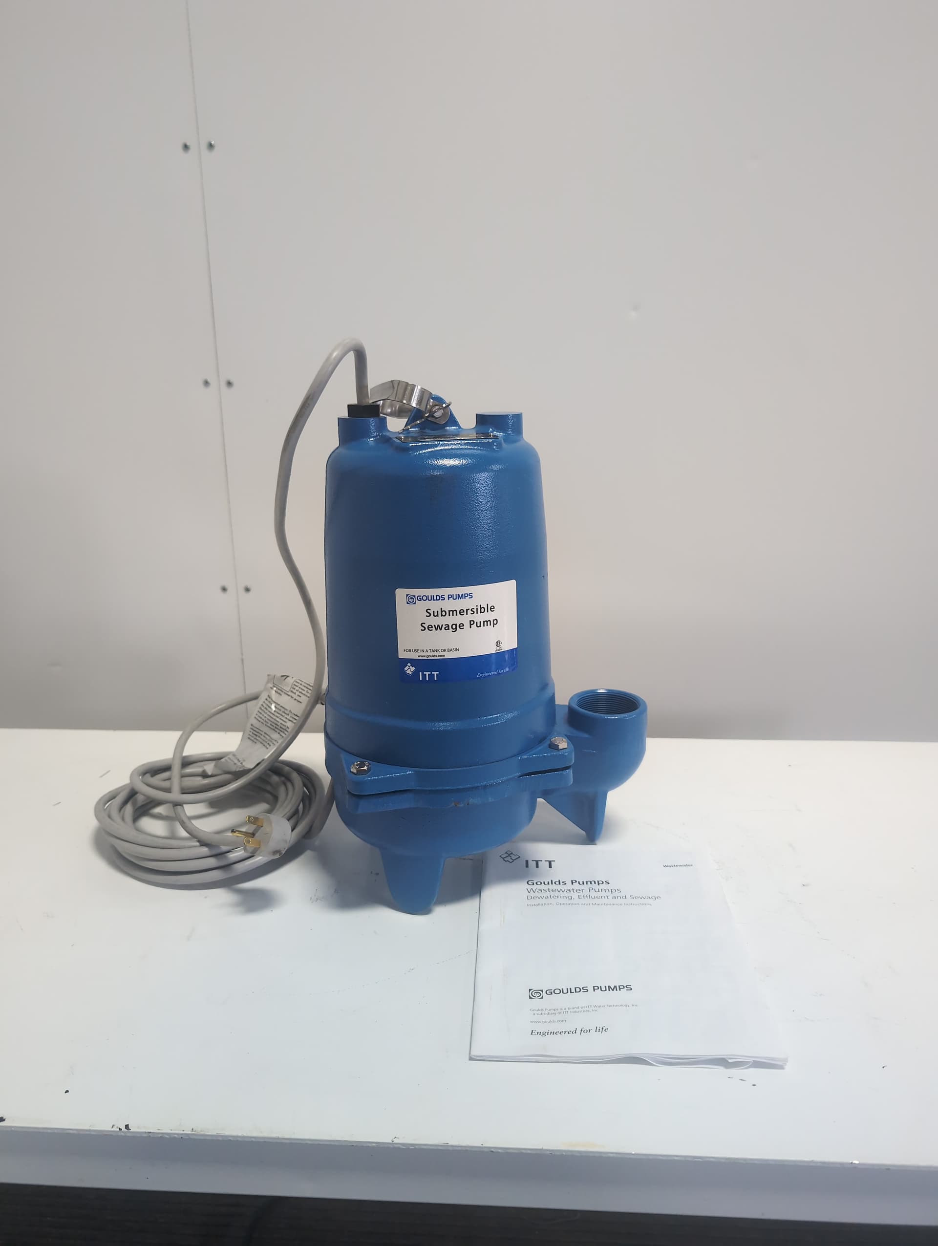 Goulds WS0712B, Model 3886,3/4 HP, 230 Volts, 1 PH, 2" NPT 166 gpm Sewage Pump