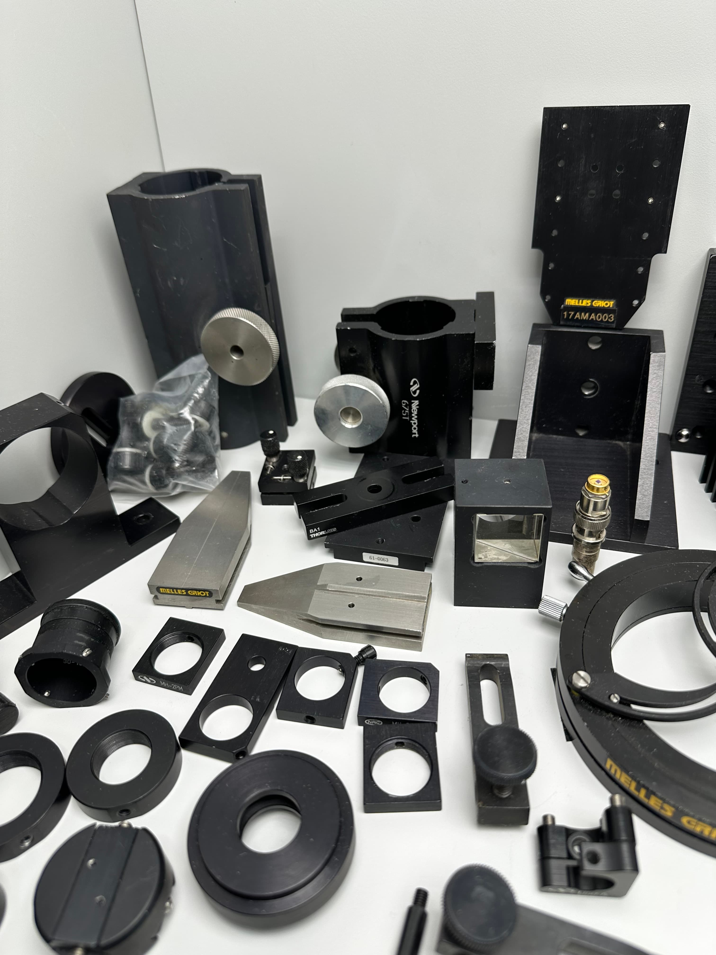 Lot of Melles Griot, Newport, Thorlabs, Oriel Optical Components