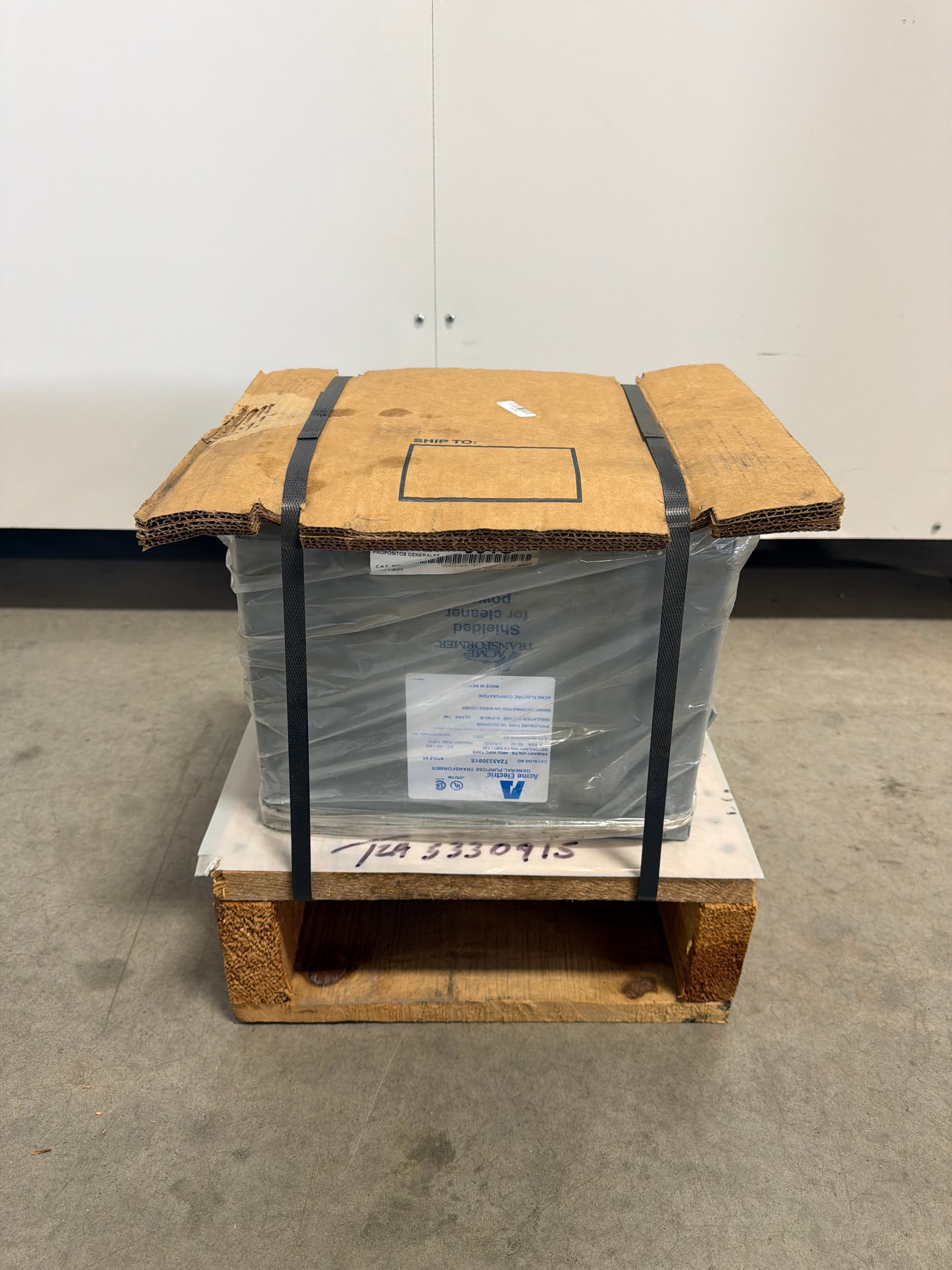 Acme Electric T2A533091S Transformer 6KVA 480Delta W/FC Taps 208Y/120 60Hz 3PH