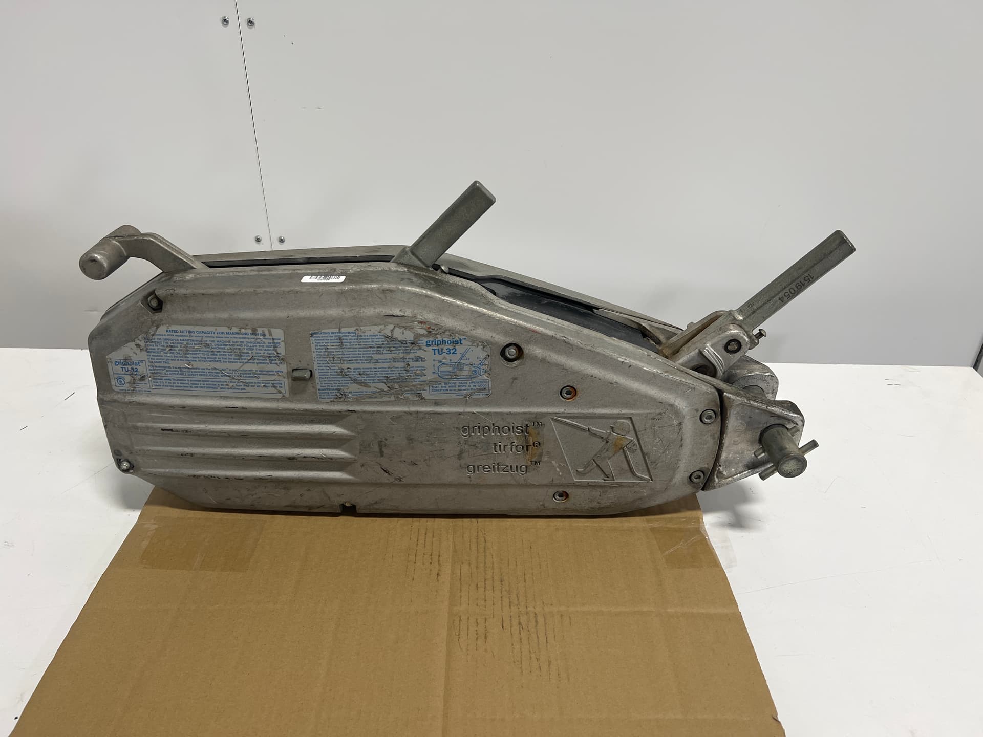 Tractel TU32 Griphoist Tirfor Wire Rope Hoist - 8000lb Capacity