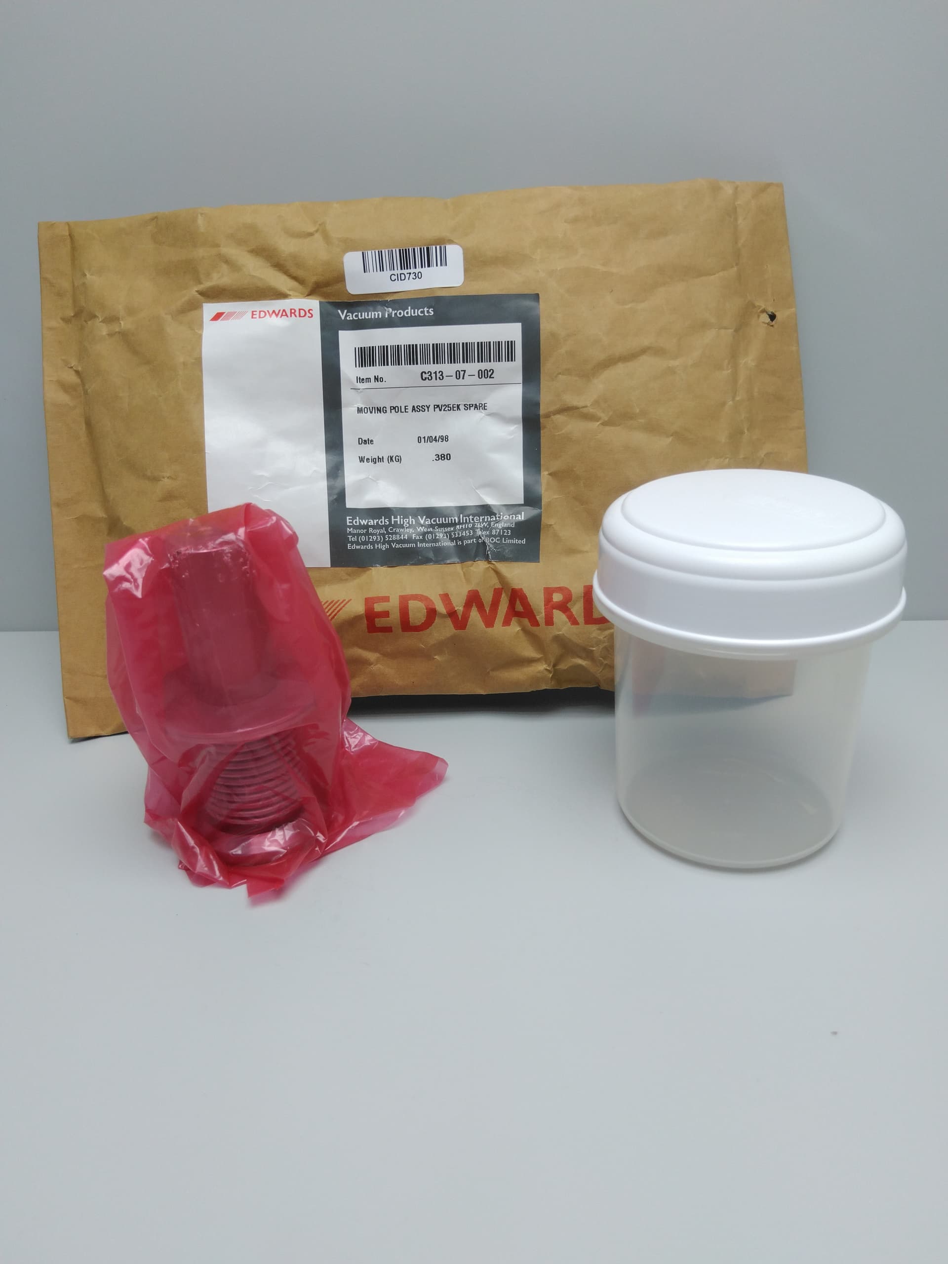 Edwards Vacuum C313-07-002 Moving Pole Assembly PV25EK