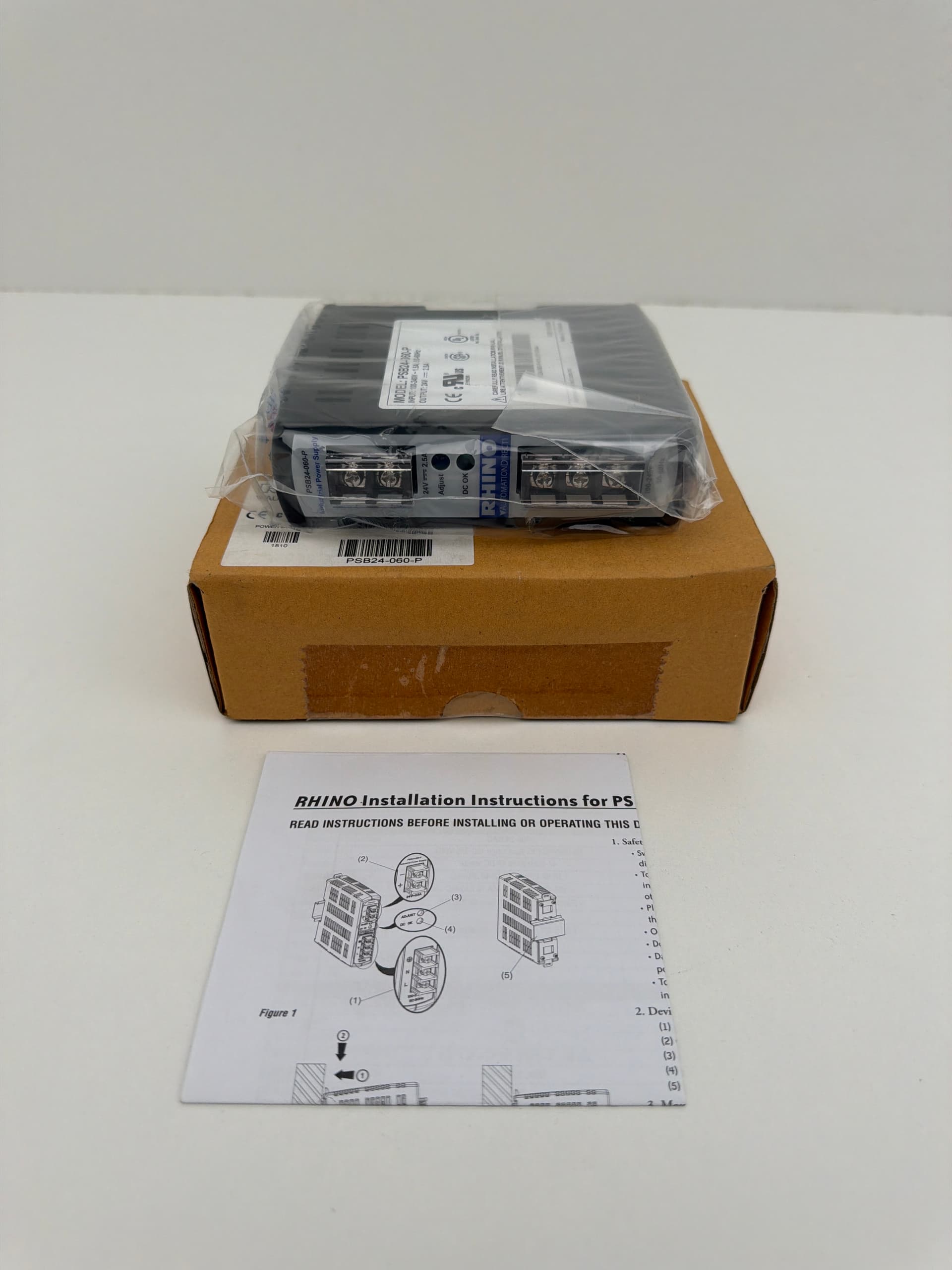 Rhino AutomationDirect PSB24-060-P Power Supply 24VDC 2.5A 60W