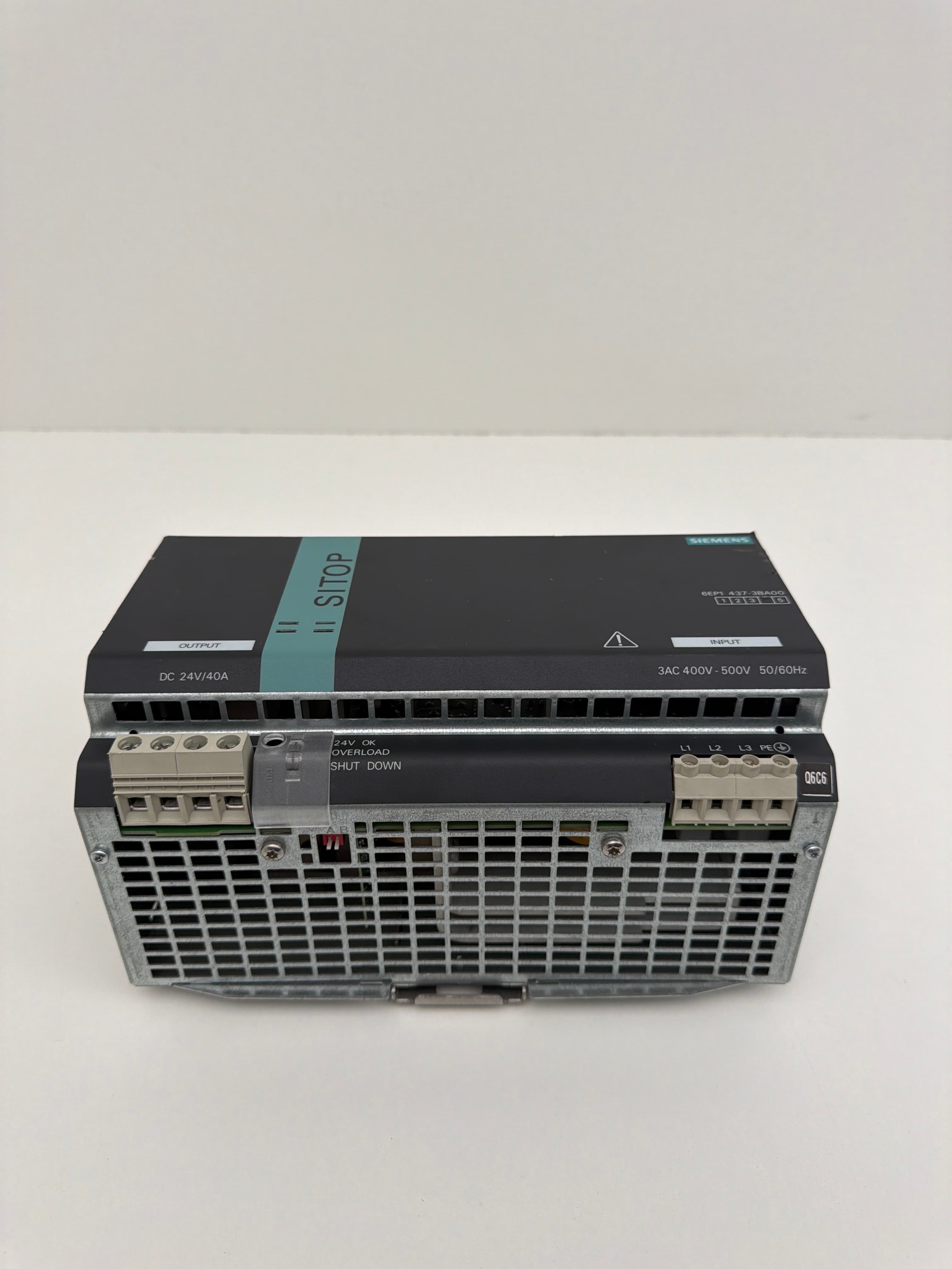 Siemens 6EP1437-3BA00 SITOP Modular Power Supply 24VDC 40A 960W 3AC DIN Rail