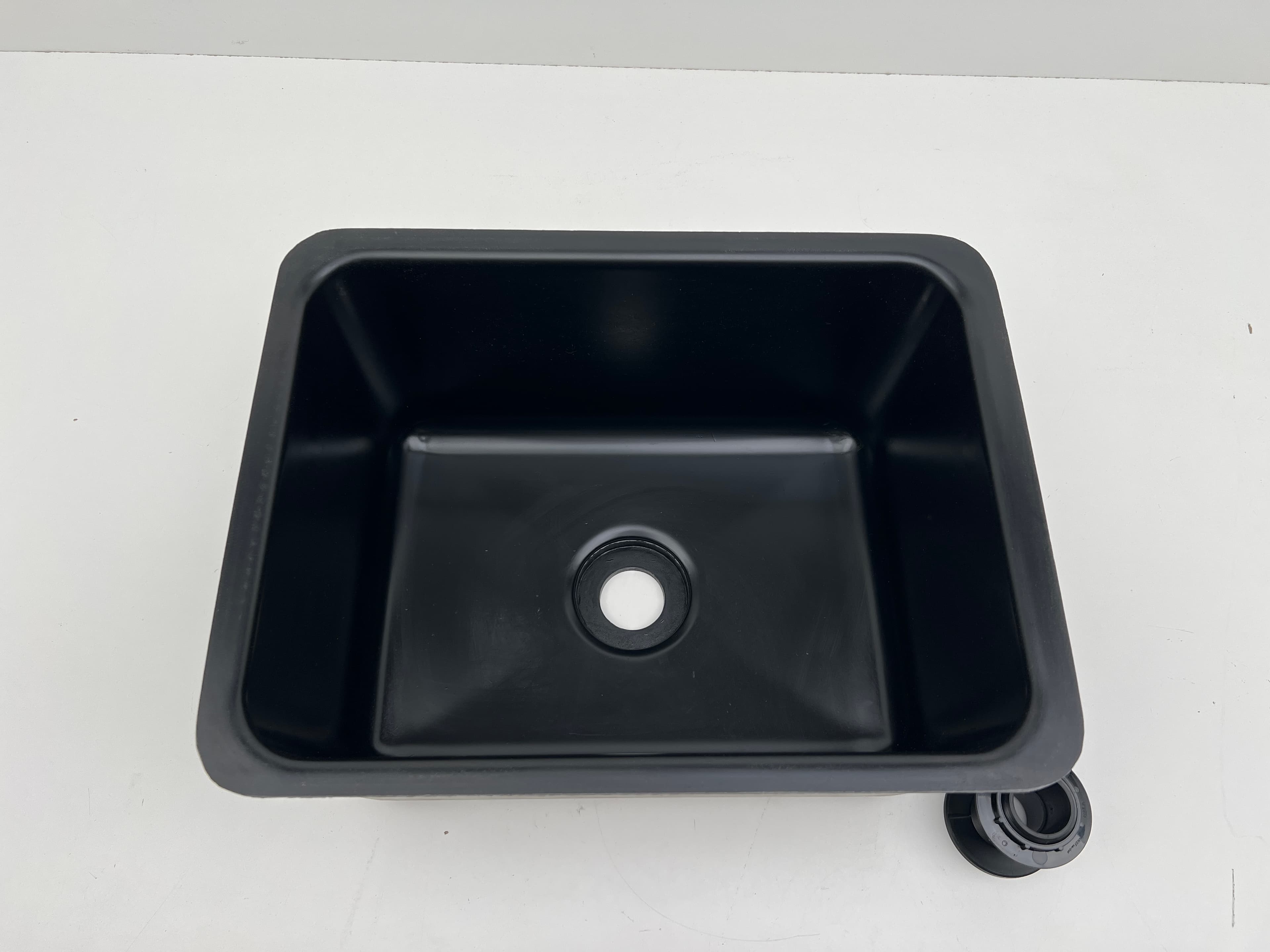 Durcon D-15C Black Onyx Epoxy Sink - Center