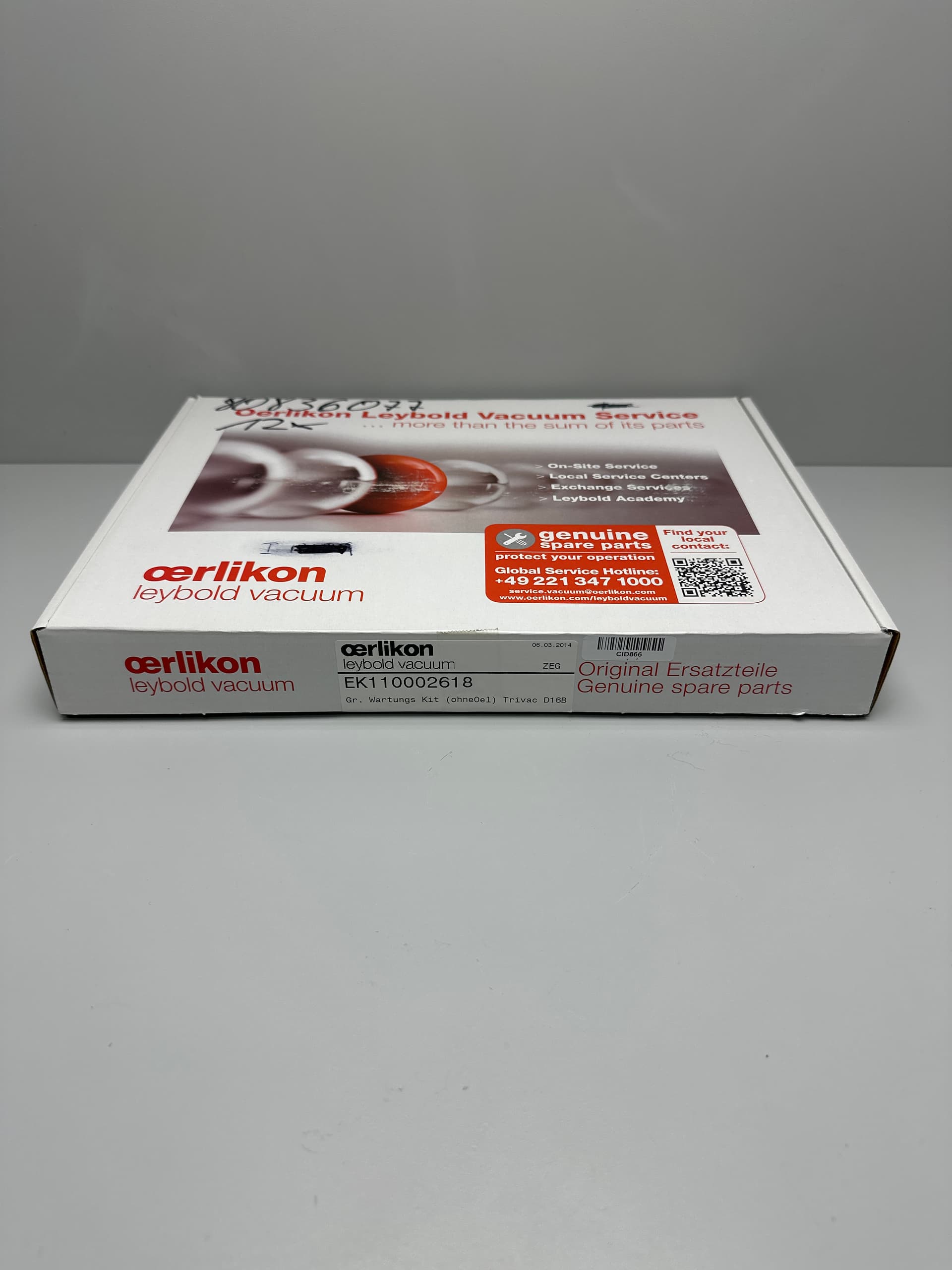 Oerlikon Leybold Vacuum EK110002618 Trivac D16B Major Maintenance Kit (No Oil)