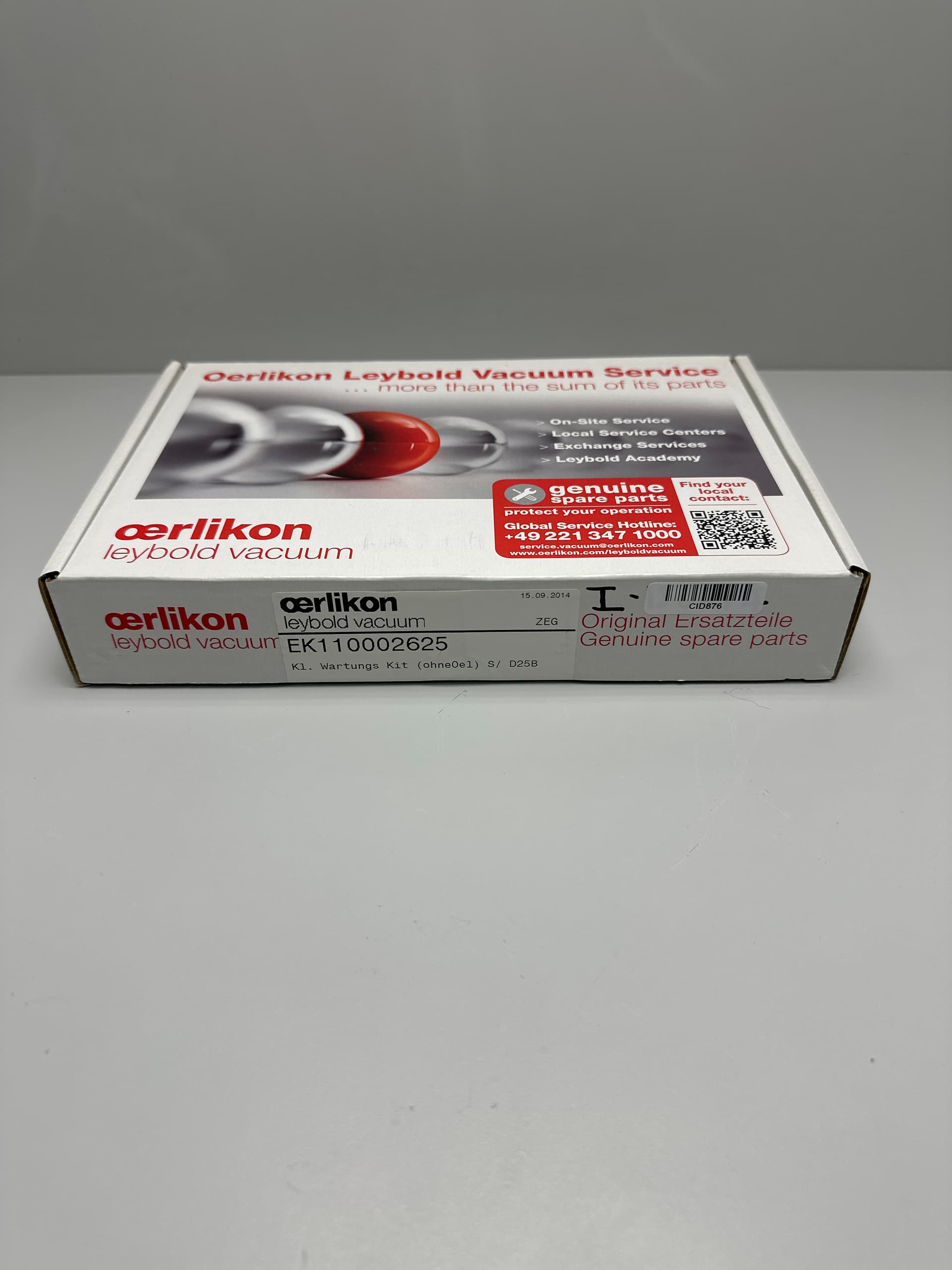 Oerlikon Leybold Vacuum EK110002625 S/D25B Small Maintenance Kit (No Oil)