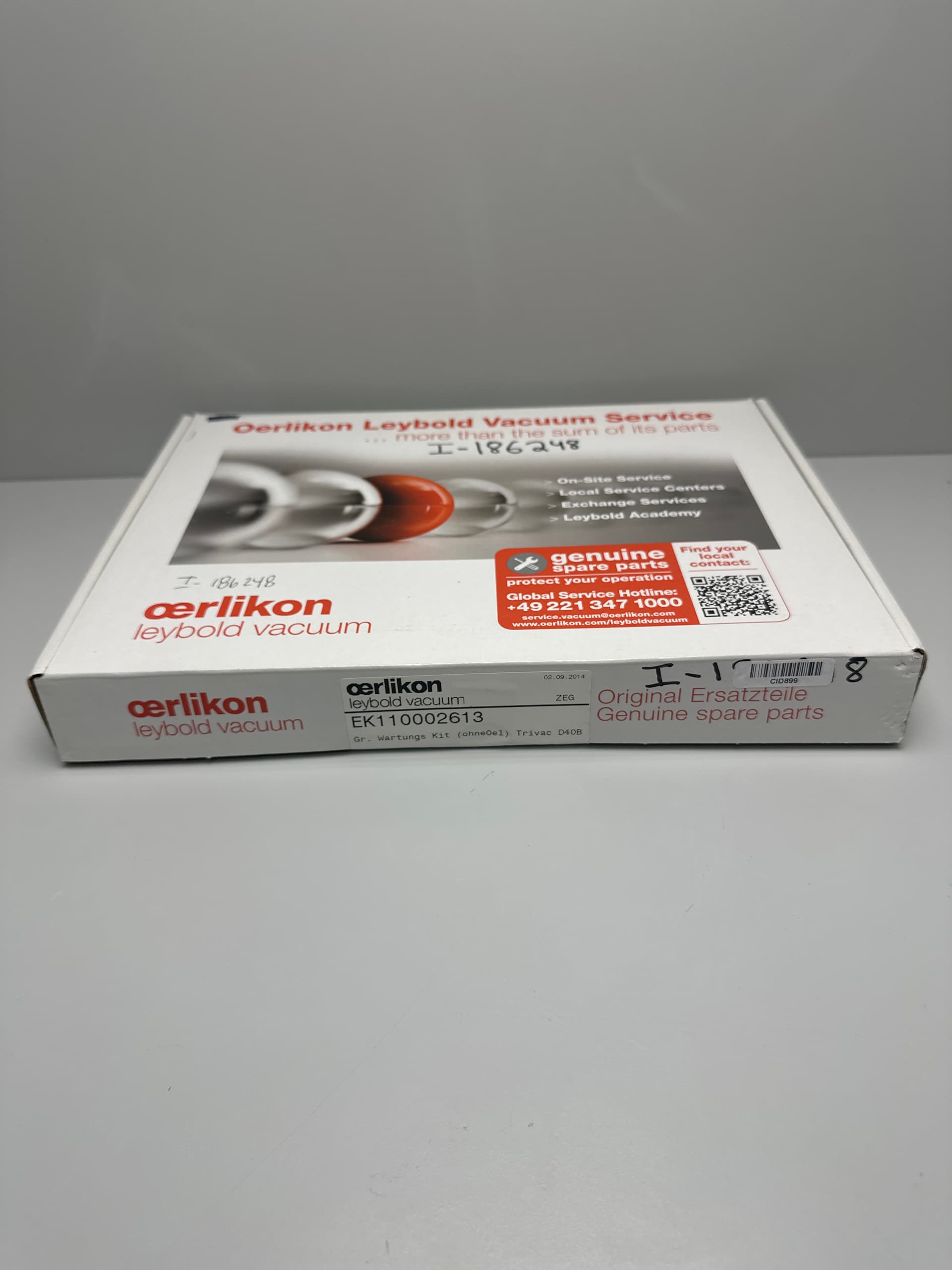 Oerlikon Leybold Vacuum EK110002613 Trivac D40B Major Maintenance Kit (No Oil)