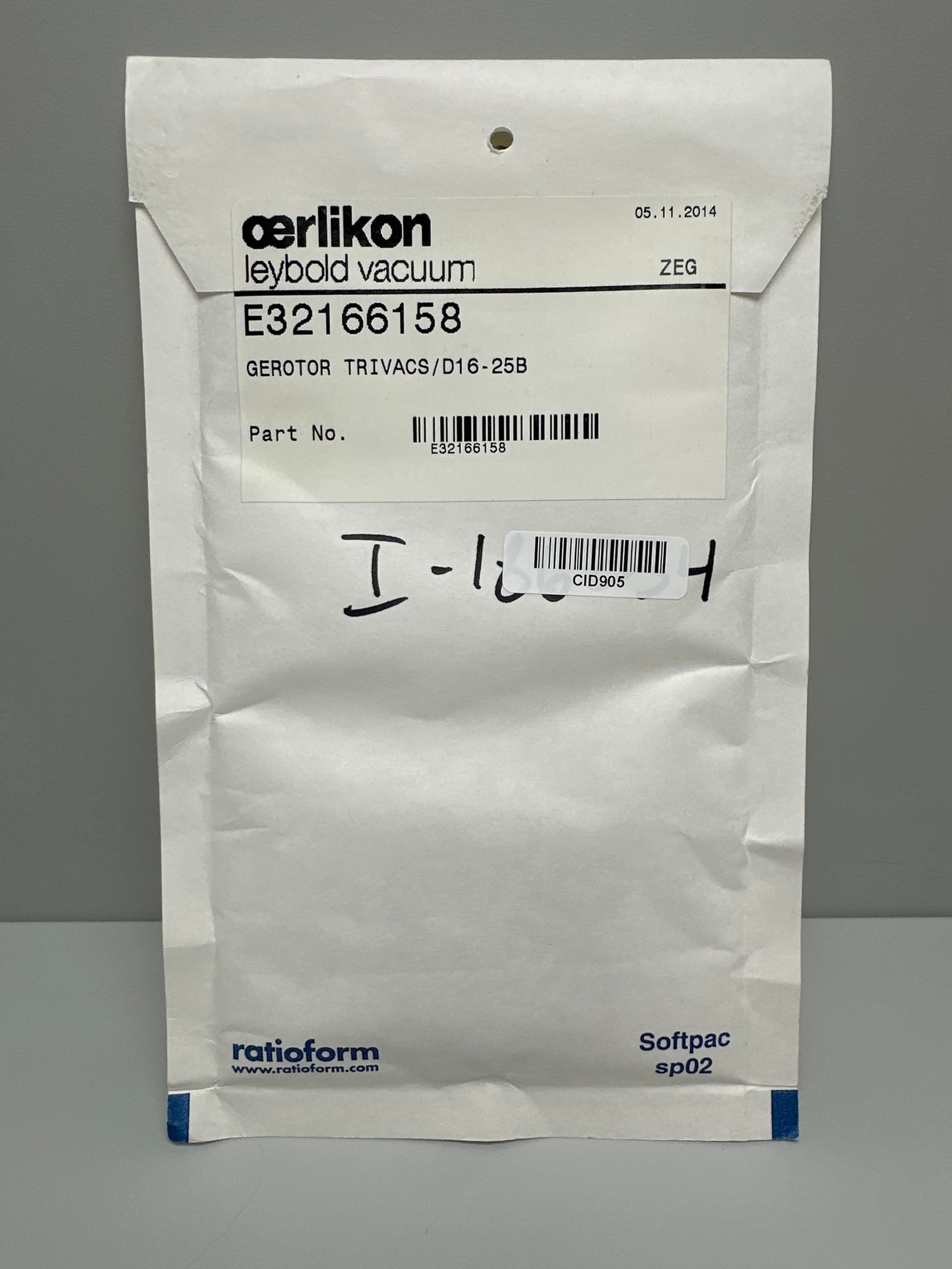 Oerlikon Leybold Vacuum E32166158 Gerotor Trivacs/D16-25B