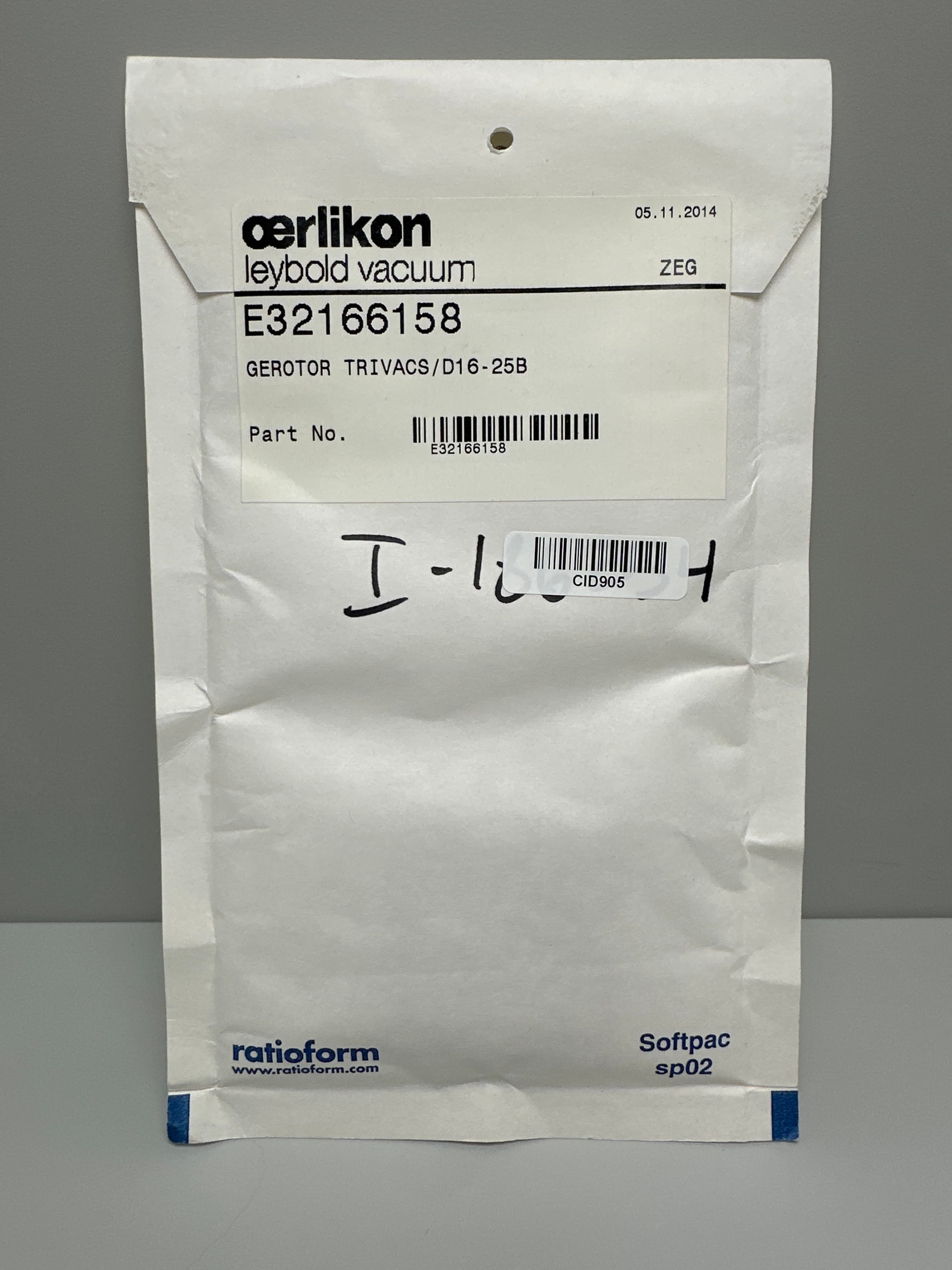 Oerlikon Leybold Vacuum E32166158 Gerotor Trivacs/D16-25B