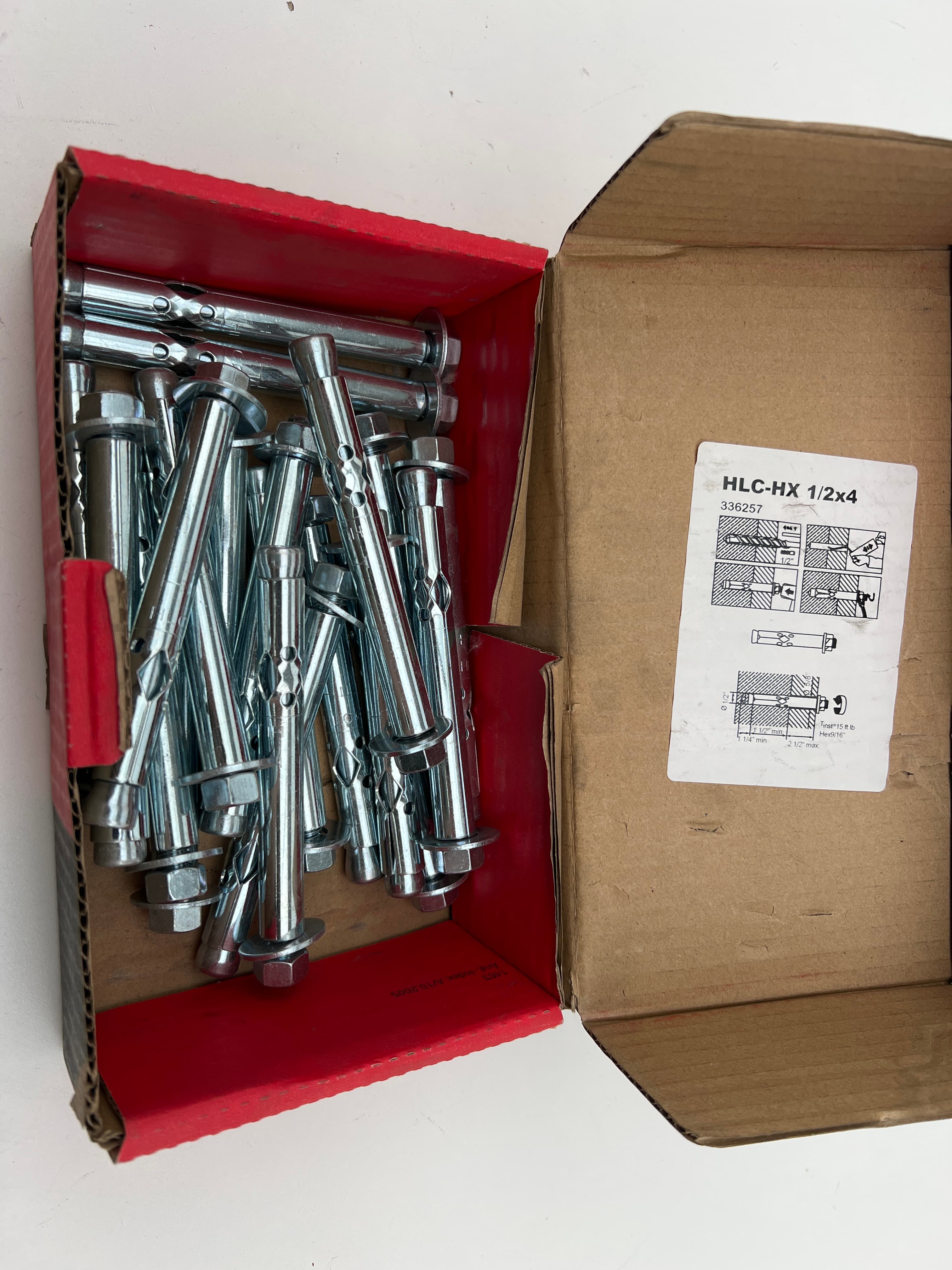 Hilti HCL-HX 1/2" x 4", #336257 Sleeve Anchor