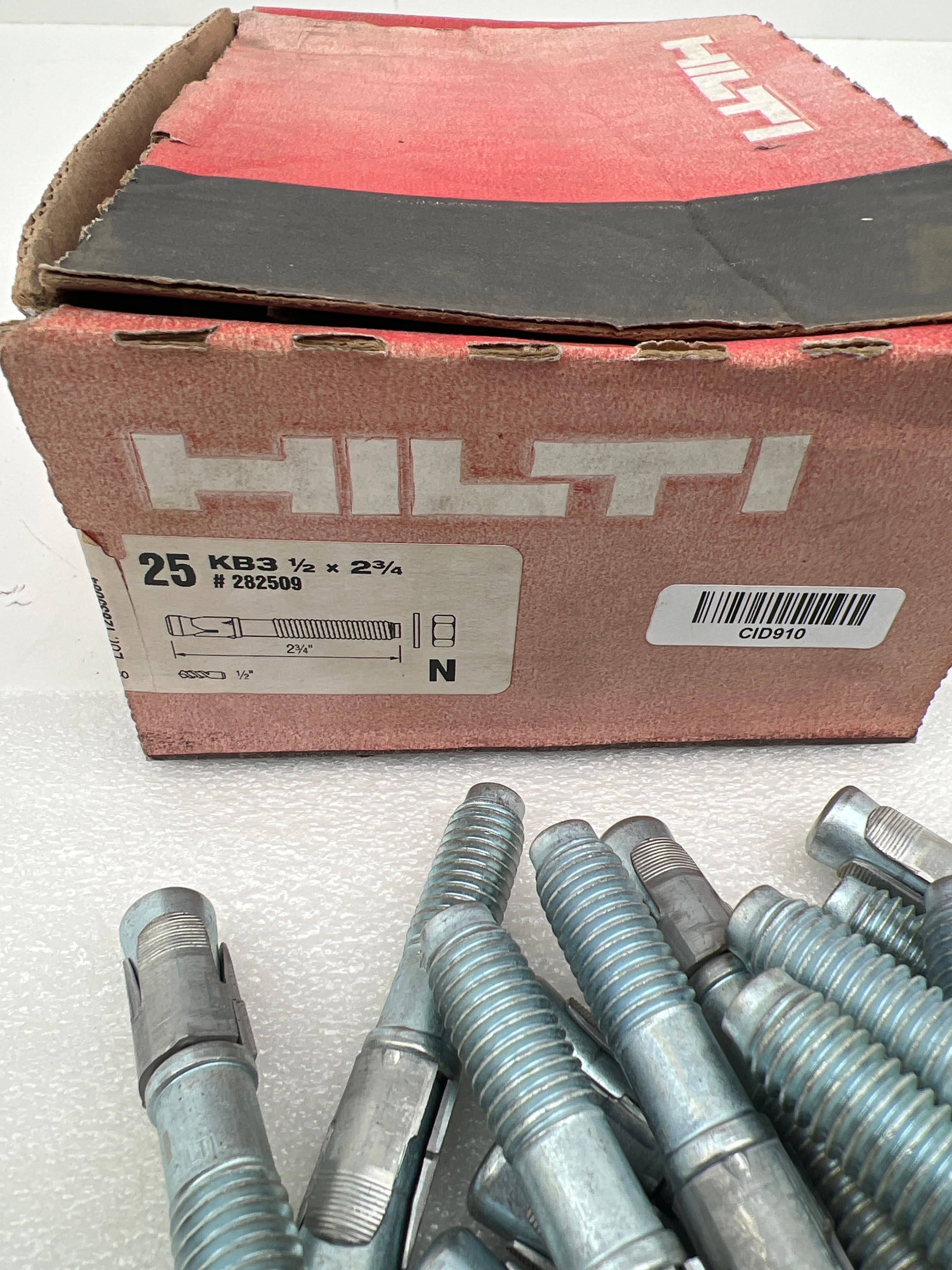 Hilti KB3 282509 1/2" x 2-3/4" Stud Anchor
