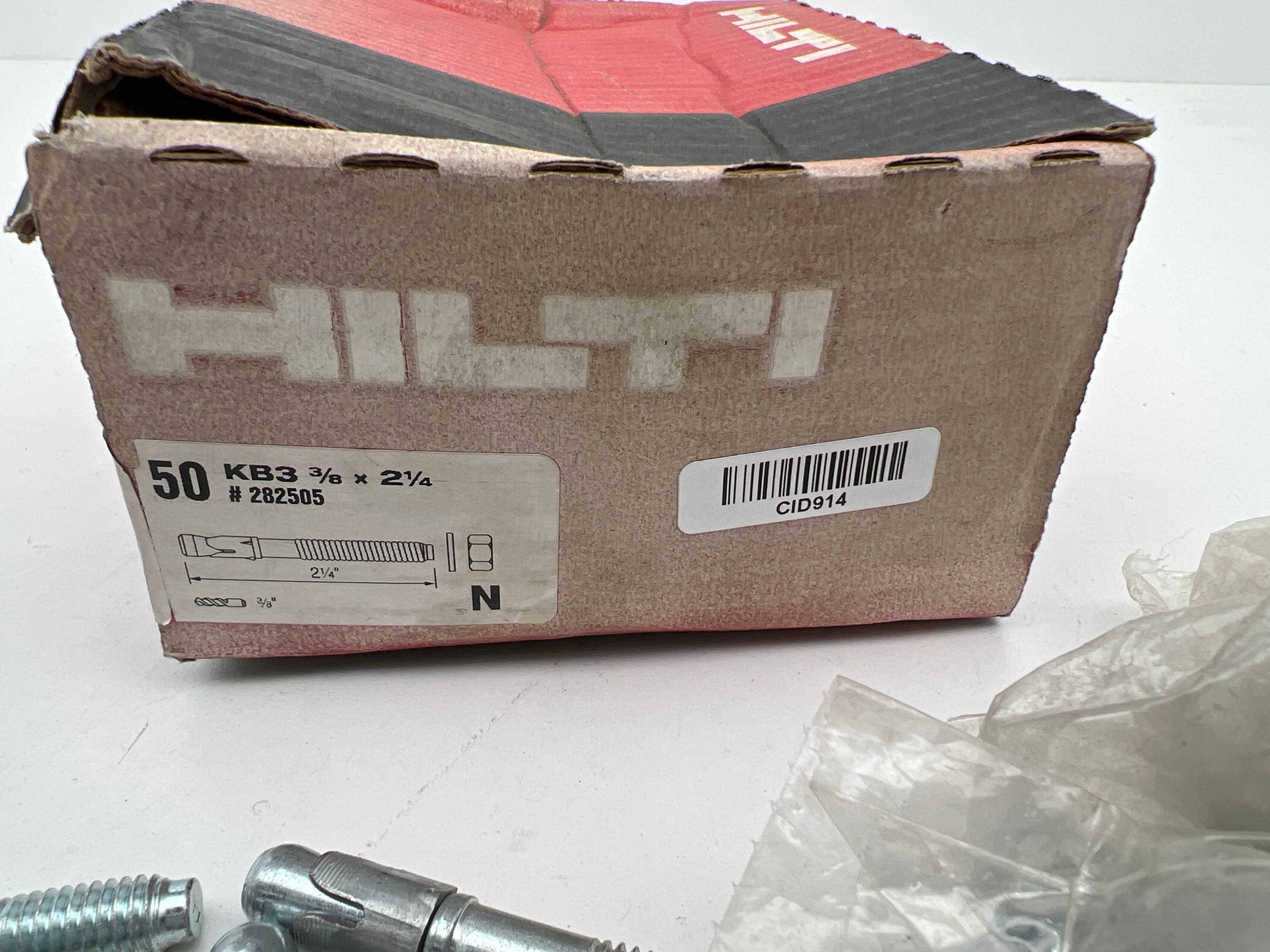 Hilti KB3 282505 3/8" x 2-1/4" Wedge Anchor