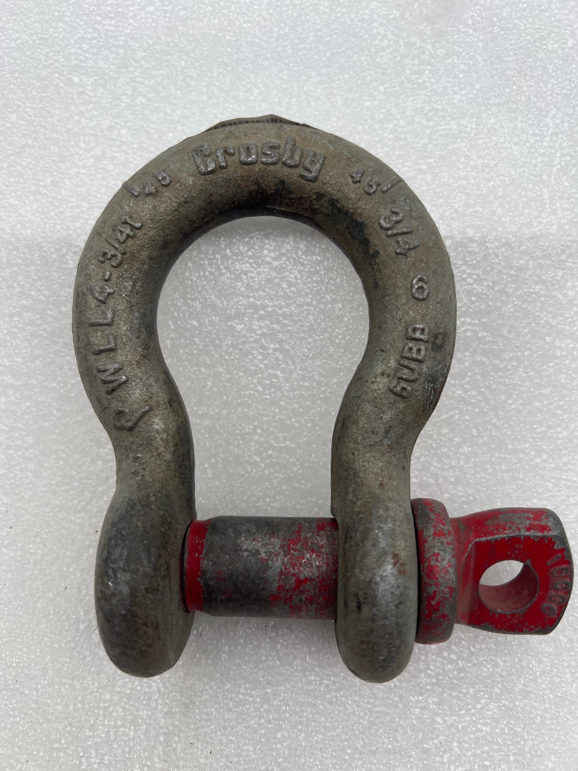 Crosby 3/4" - 4.75 Ton Galvanized Screw Pin Anchor Shackle