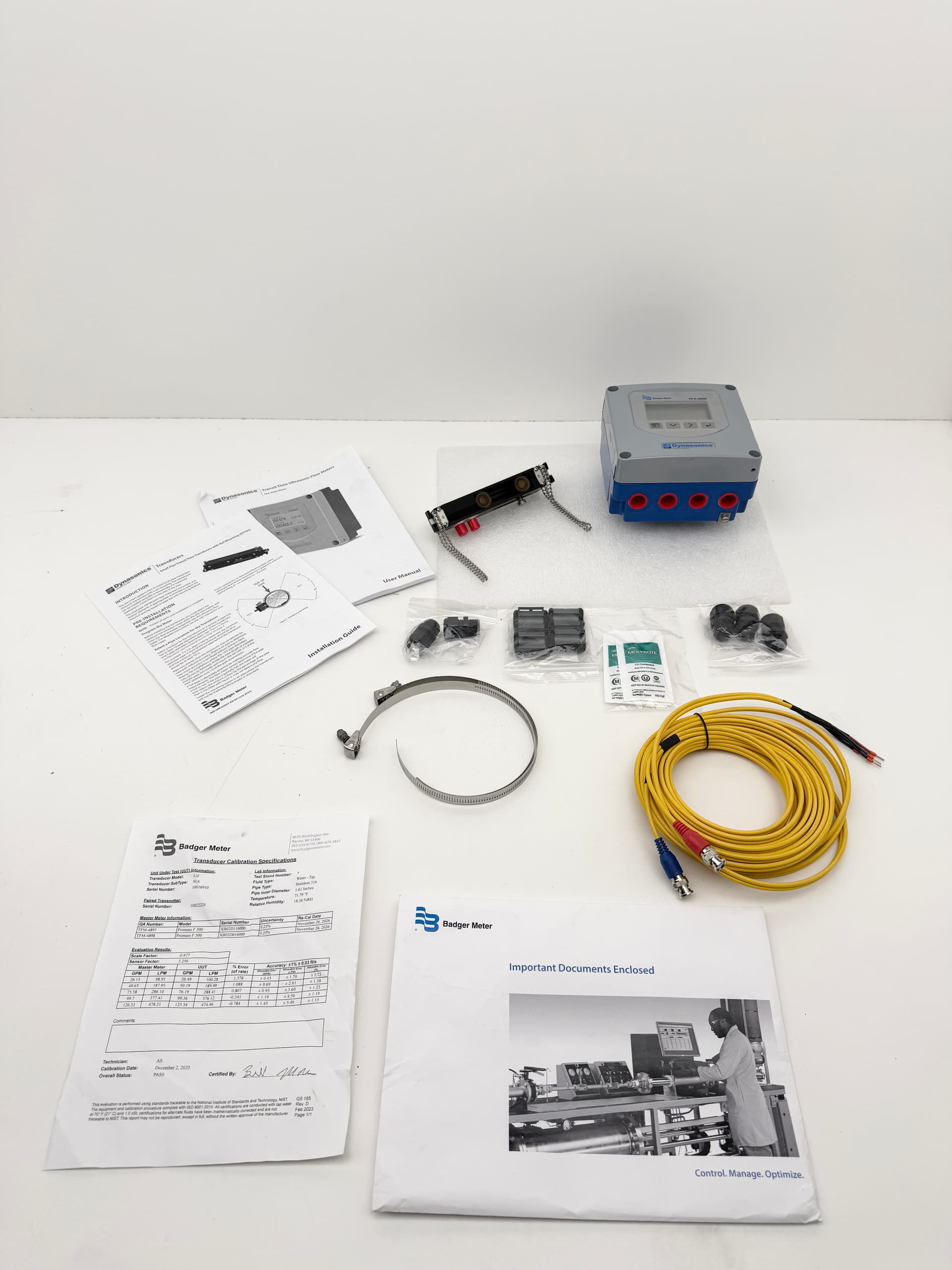 Badger TFX-5000 Ultrasonic Clamp-On Flow Meter DQ-G-UZ-B-S-AF-WW-S-XX-S-G-F