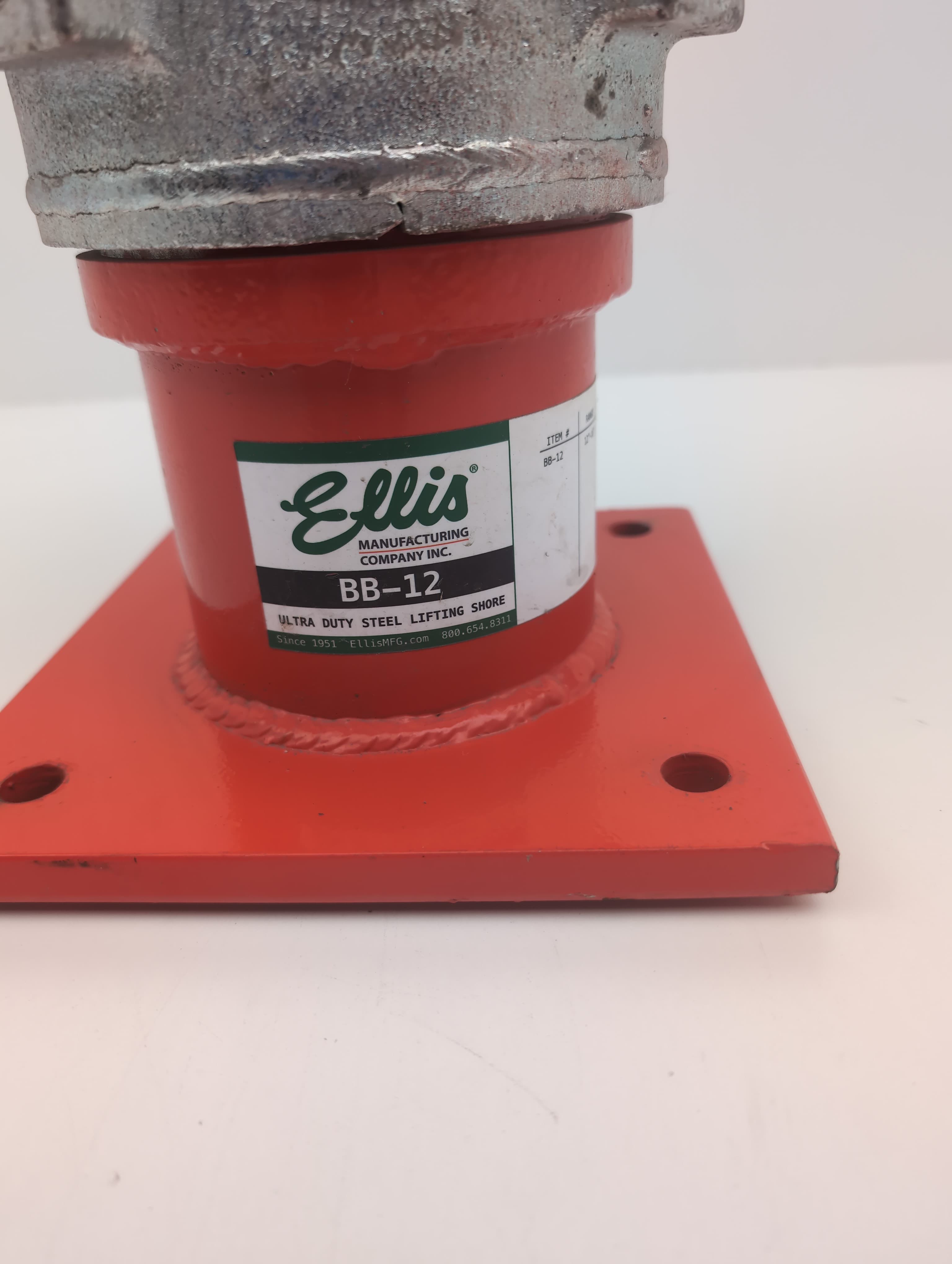 Ellis Manufacturing BB-12 ULtra Duty lifting Shore 80,000Lb , 12"-16"