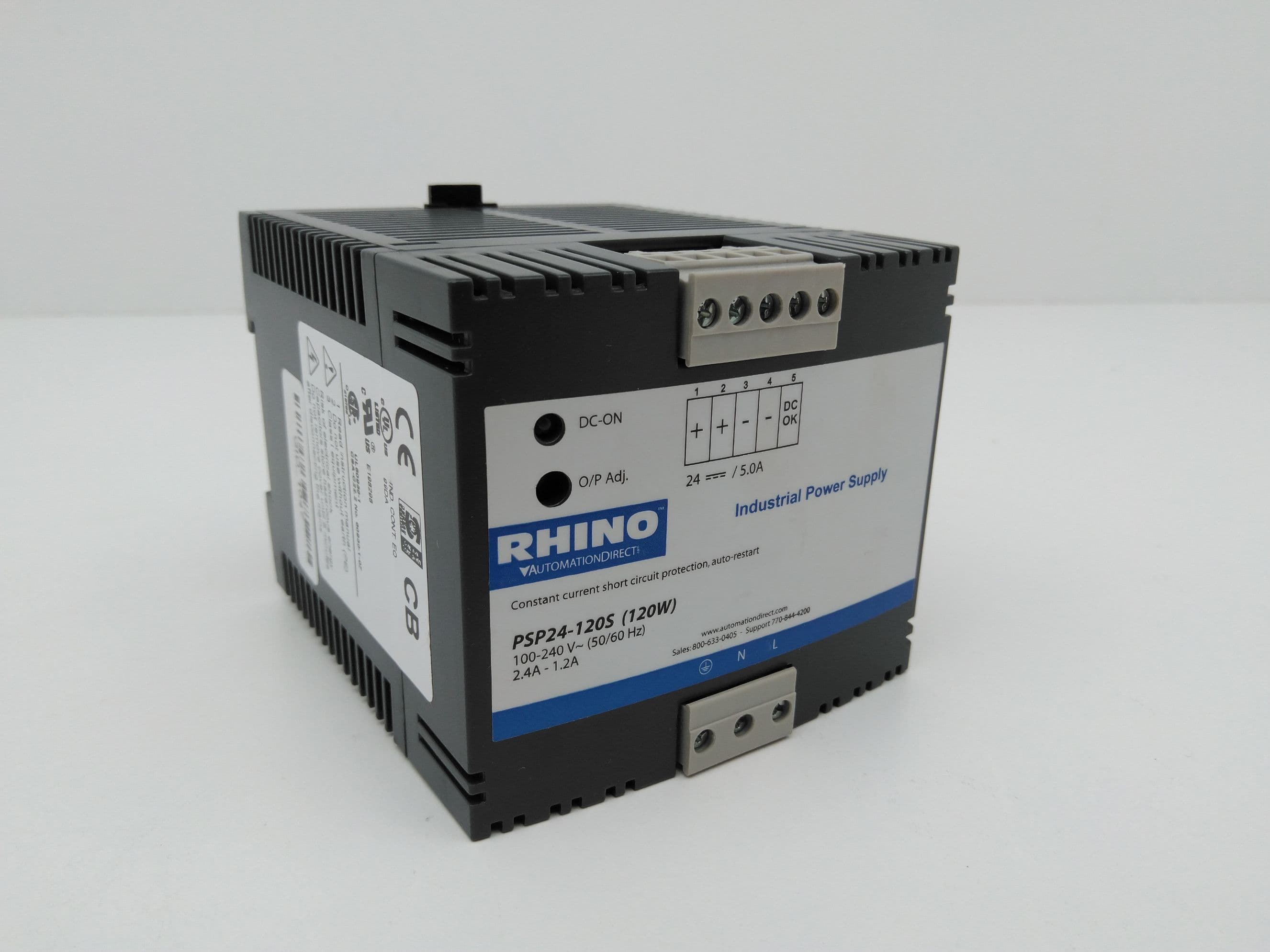 Rhino PSP24-120S Switch Mode Power Supply 24VDC, .5A