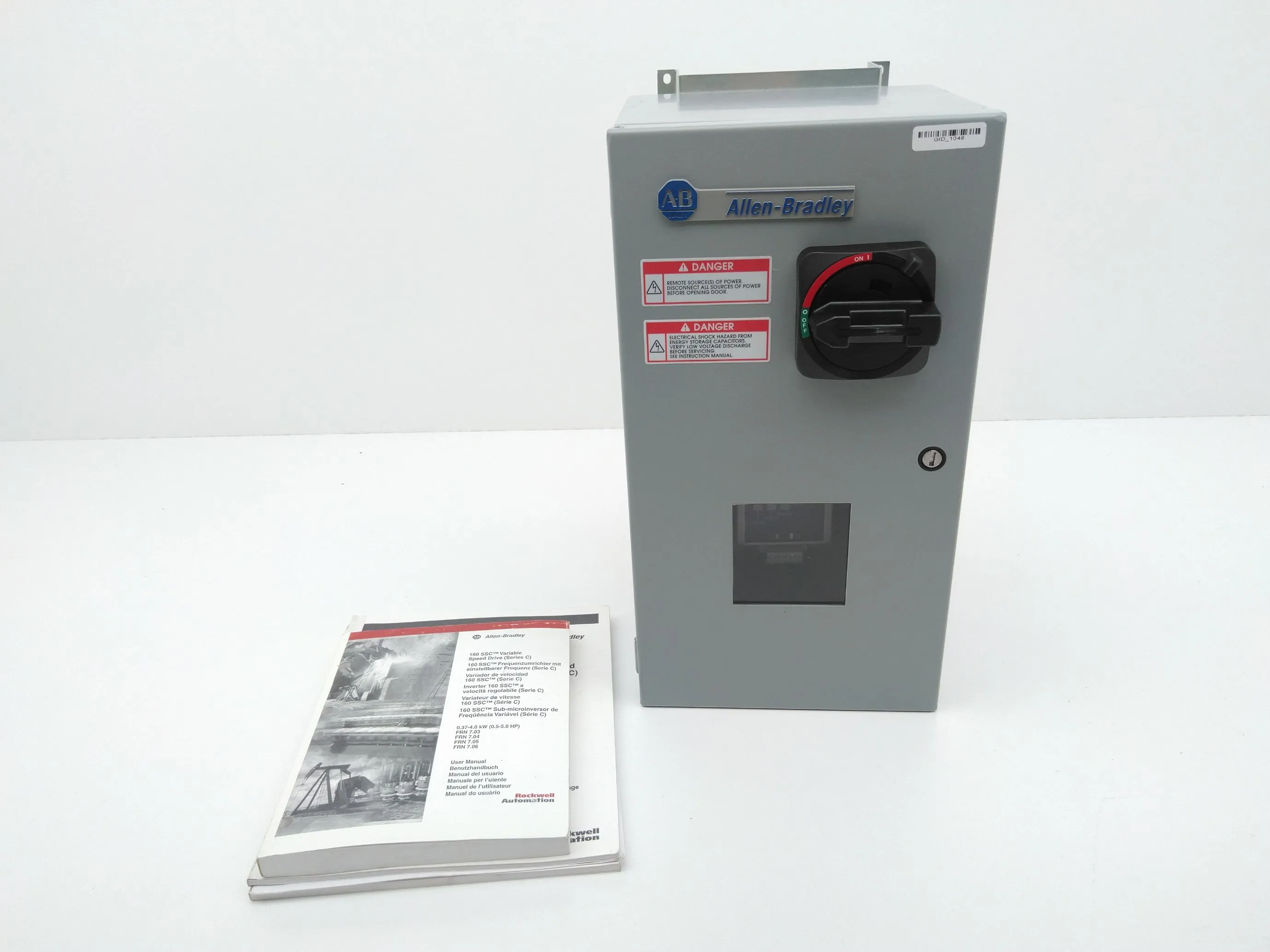 Allen-Bradley 160-AA04PS1-AF-DN2C-DSX-EMC VFD, 1HP, 230VAC w/ Custom Enclosure