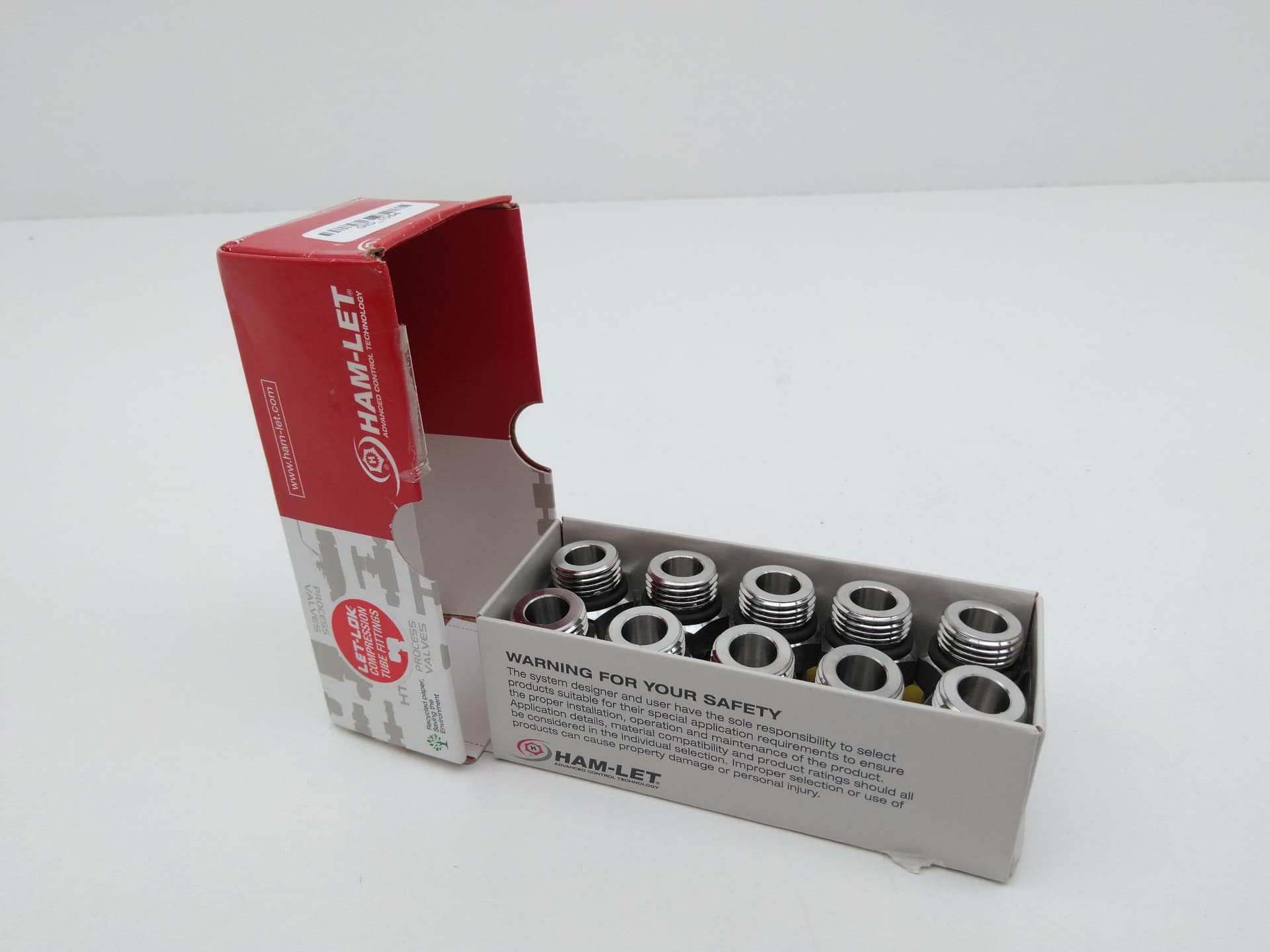 Ham-Let 768LOB SS 3/8 x 3/4-16 Male Connector (10PK)