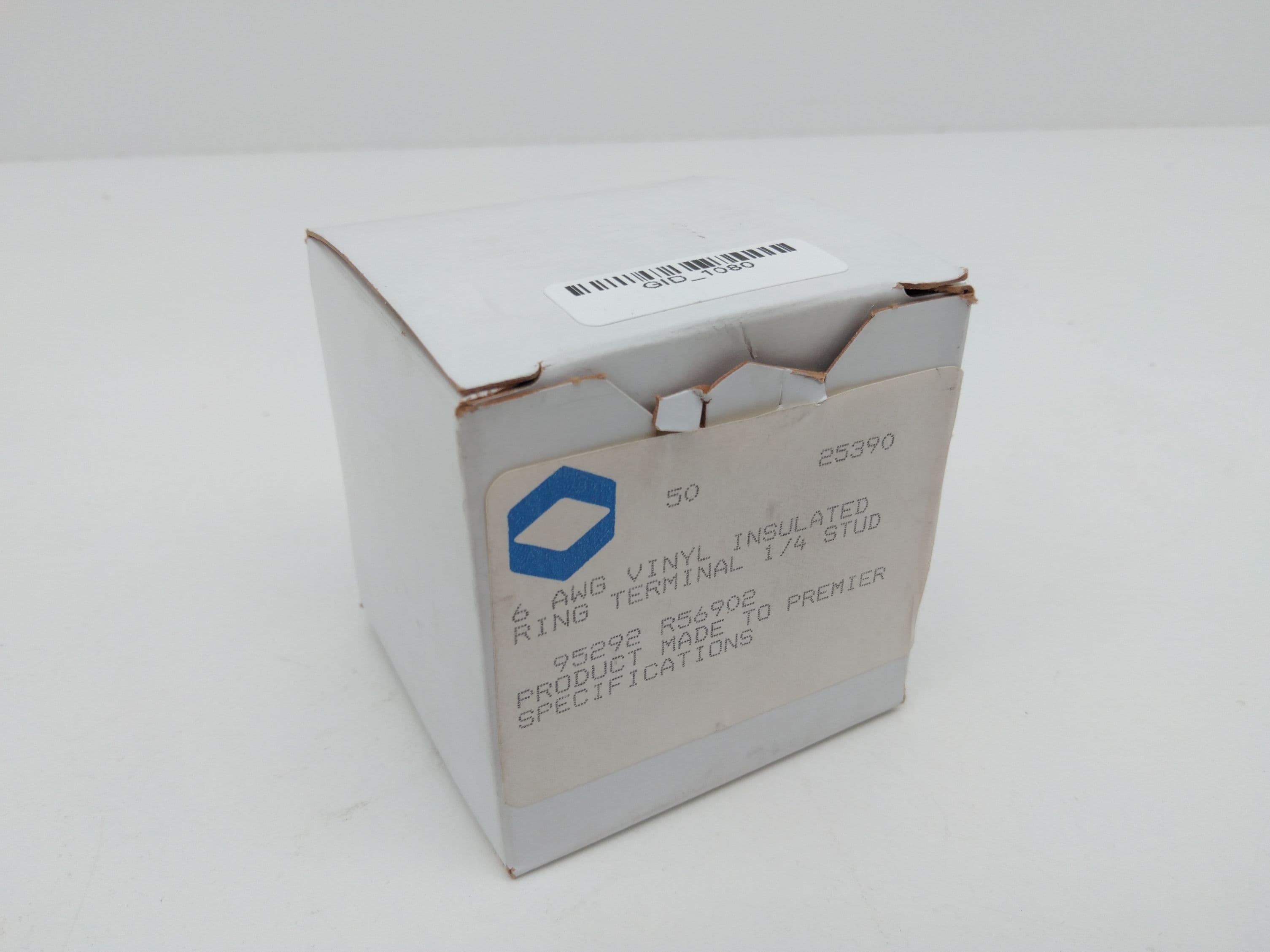 Vinyl Insulated Ring Terminal 1/4" Stud Box of 50Pcs