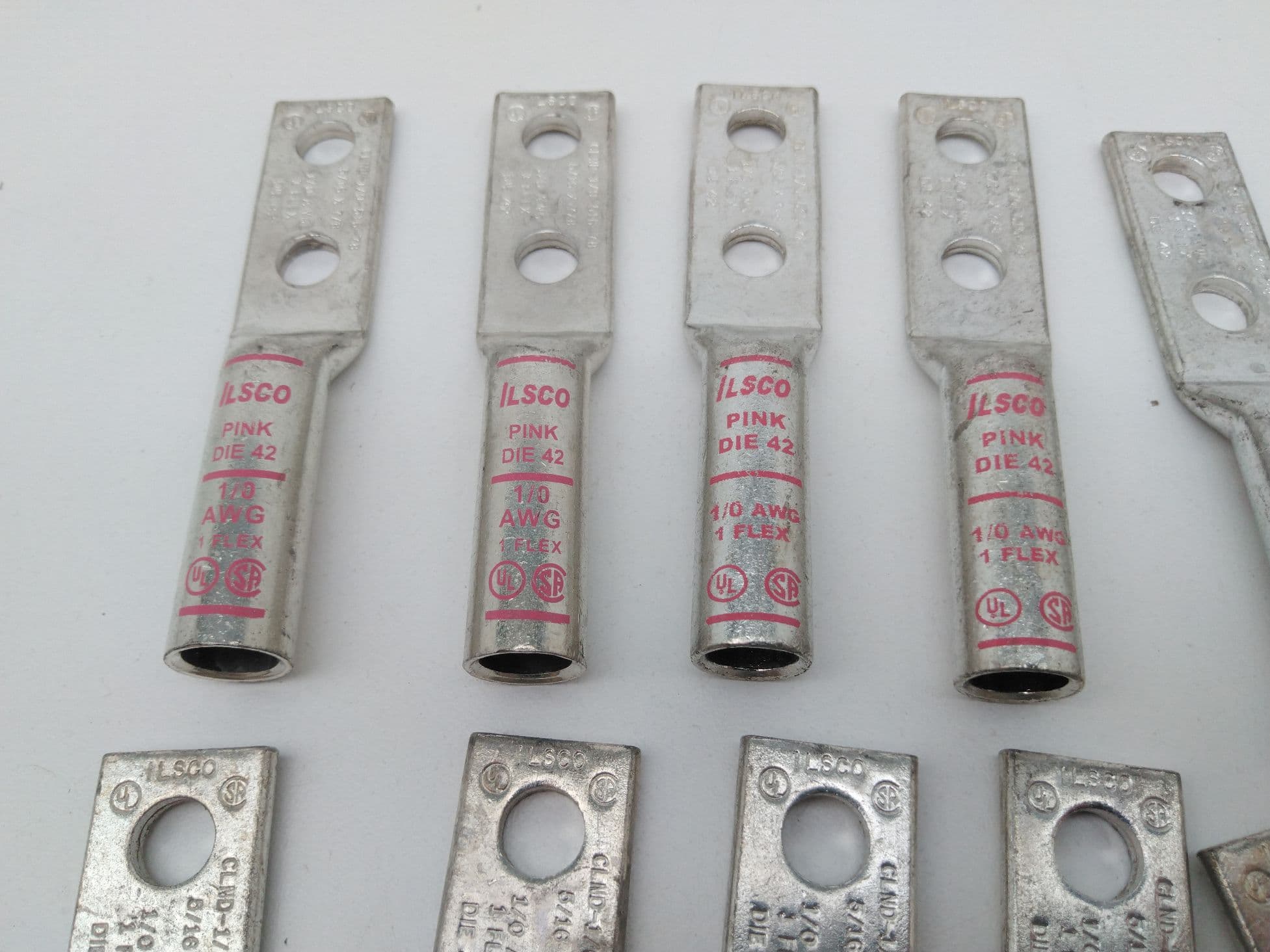 Ilsco CLND-1/0-516-78 Compression Lug, 1/0AWG, 2 5/16 " Holes, 7/8"