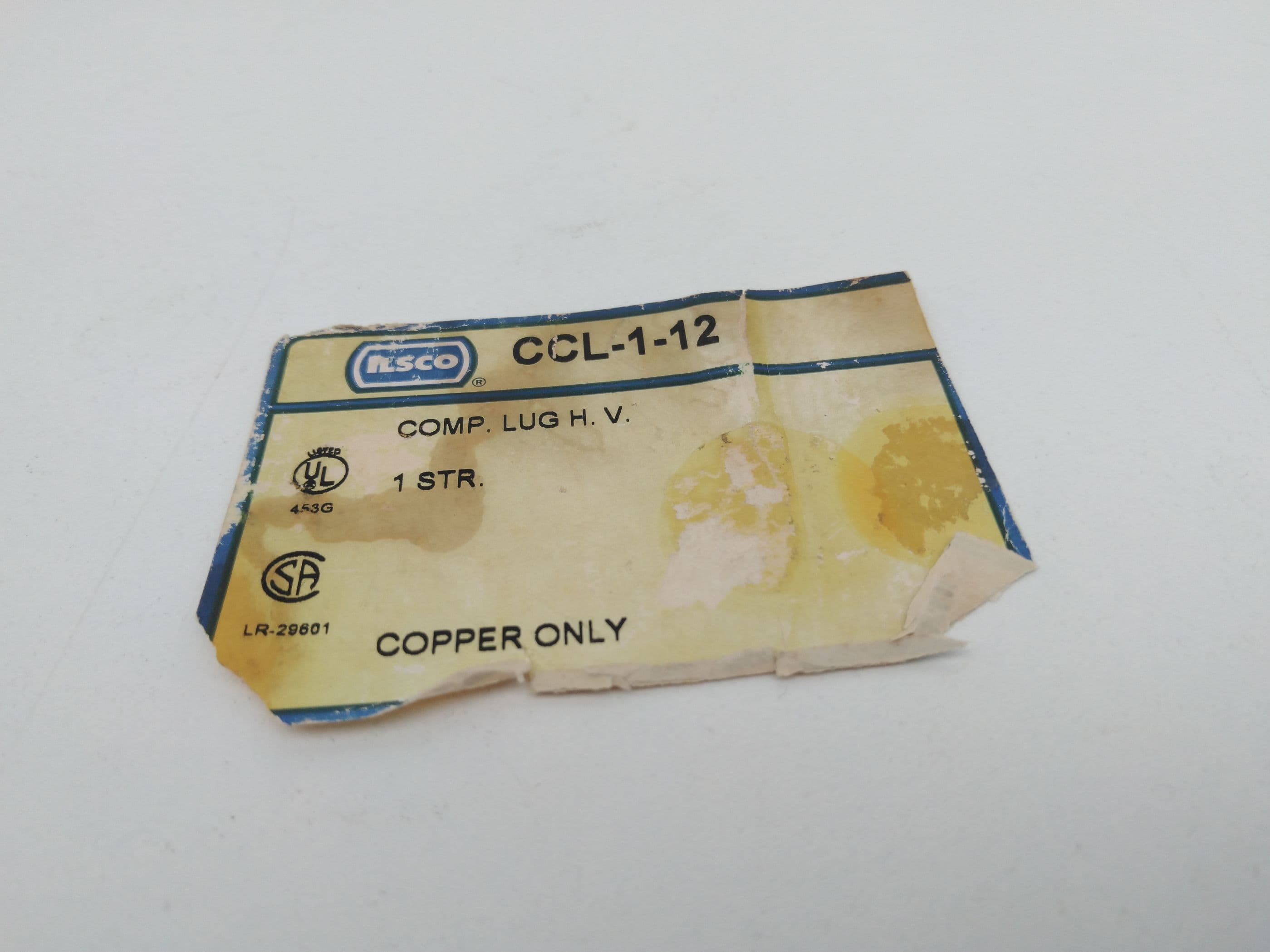Ilsco CCL-1-12 Compression Lug, 1AWG, 1/2" Hole