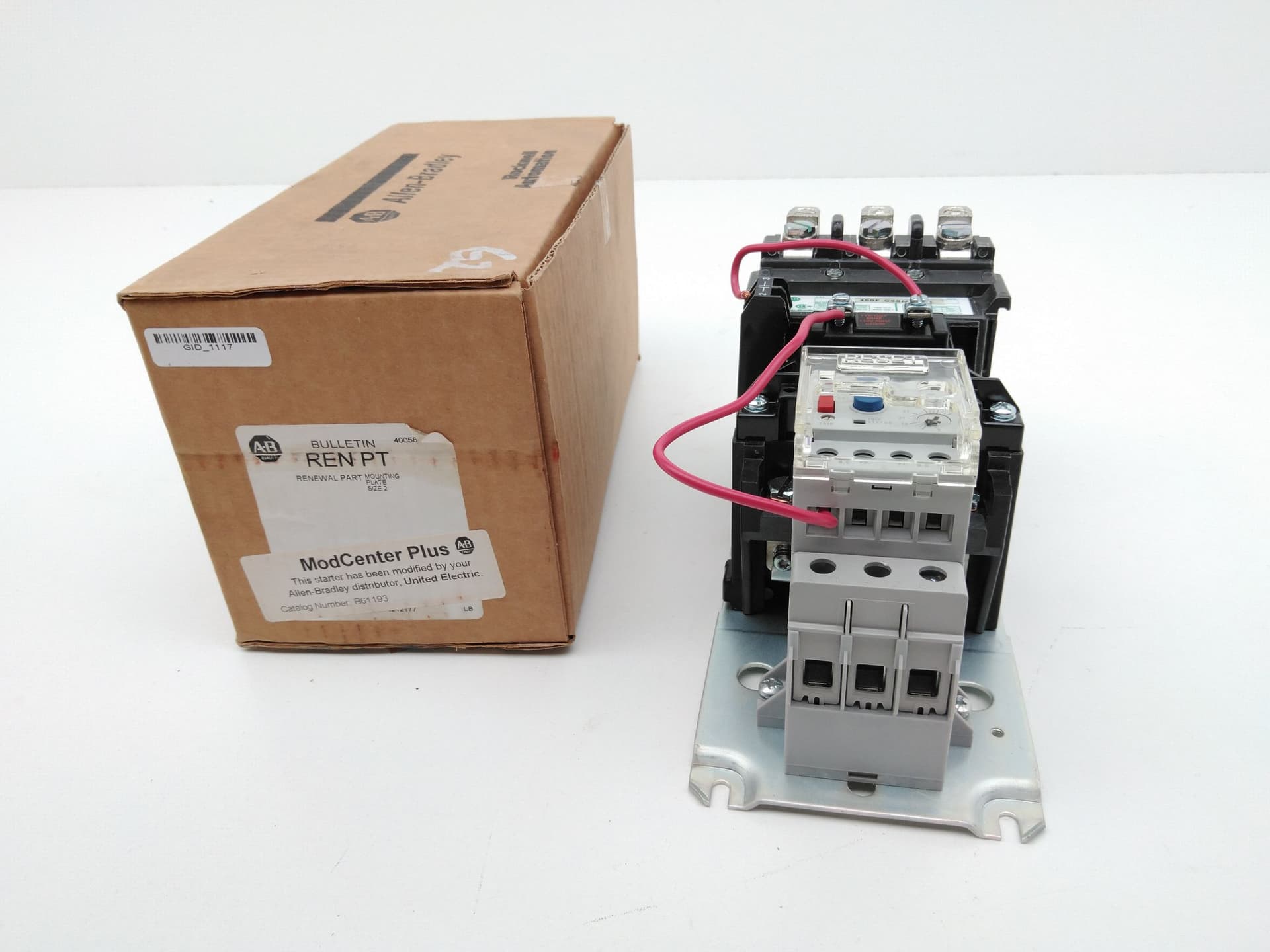 Allen-Bradley 400F-C68ND3 Size 2 Starter, Ser B w/ 592-EEFC Overload Relay