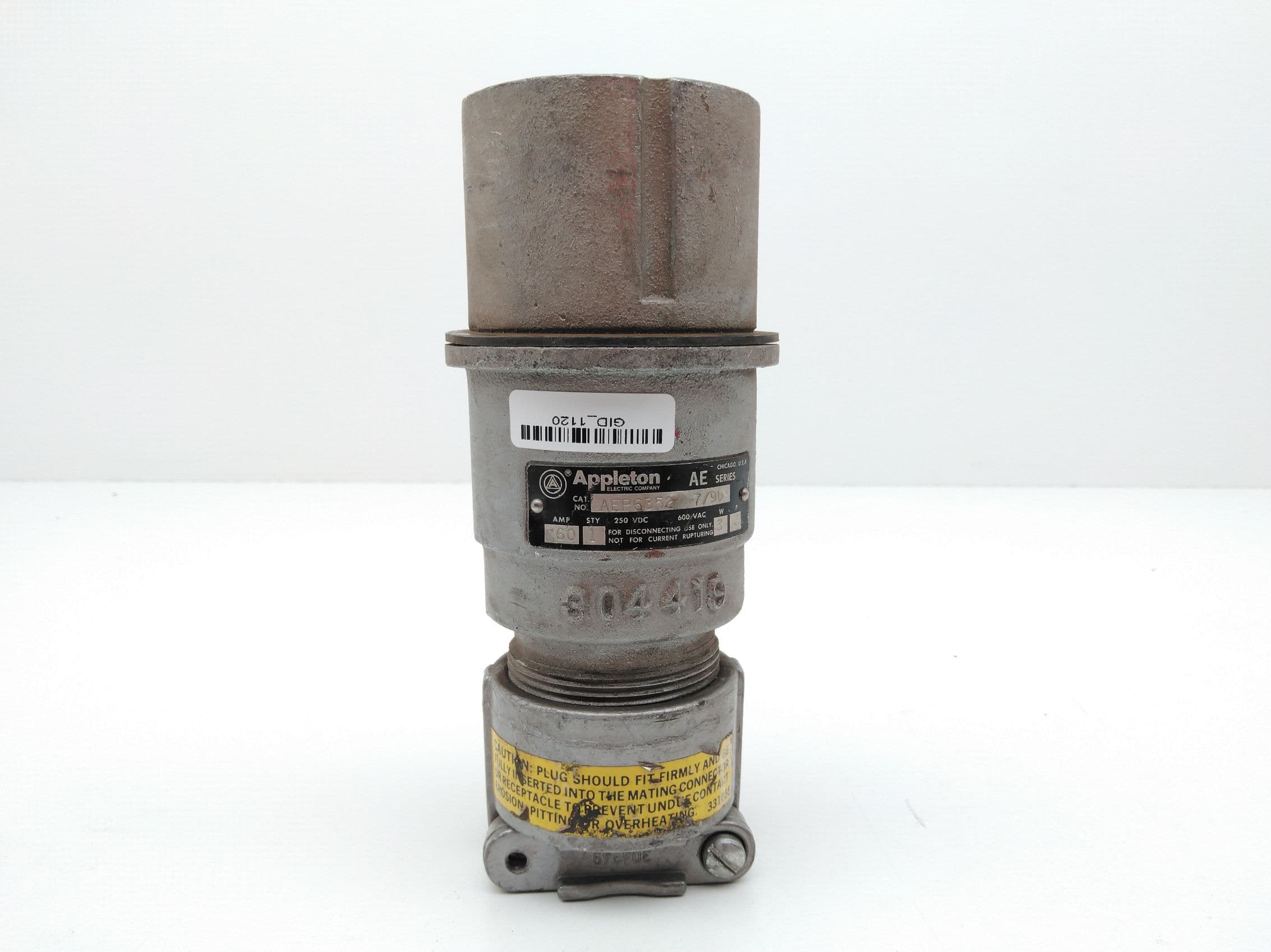 Appleton AEP6352 Weather Proof Plug, 60A ,3W, 3PH